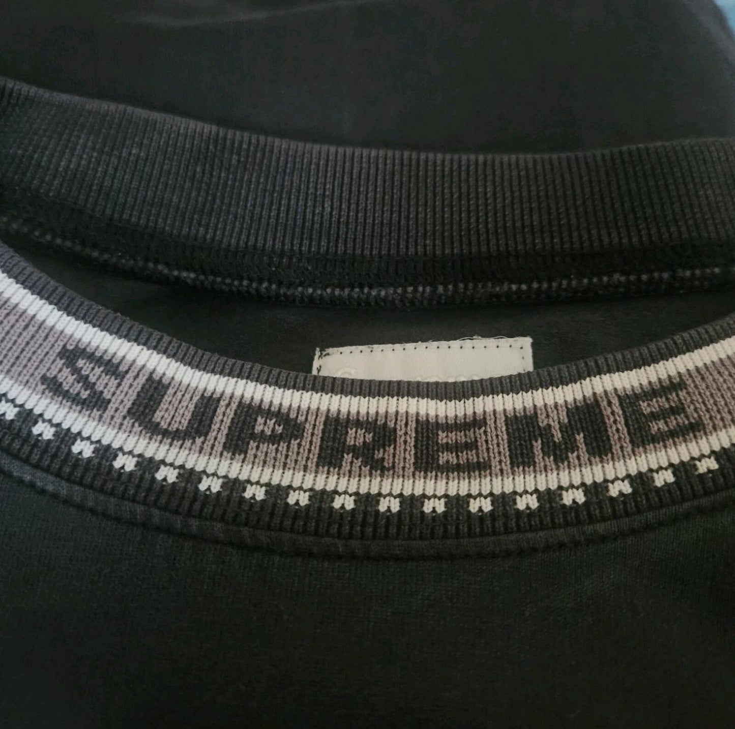 FW15 Supreme Stadium Ringer Top Black Tee size M