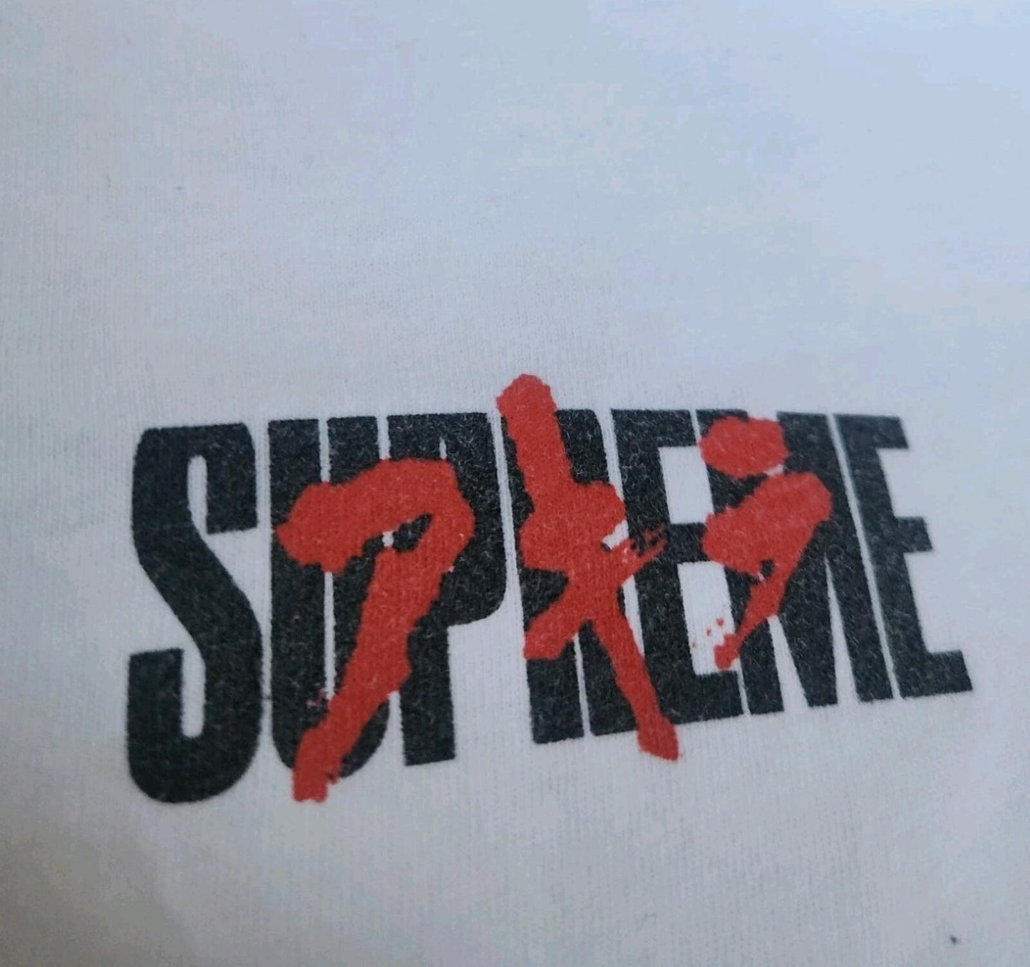 FW17 Supreme Akira Neo-Tokyo L/S tee white Long sleeve medium T-shirt Anime Rare