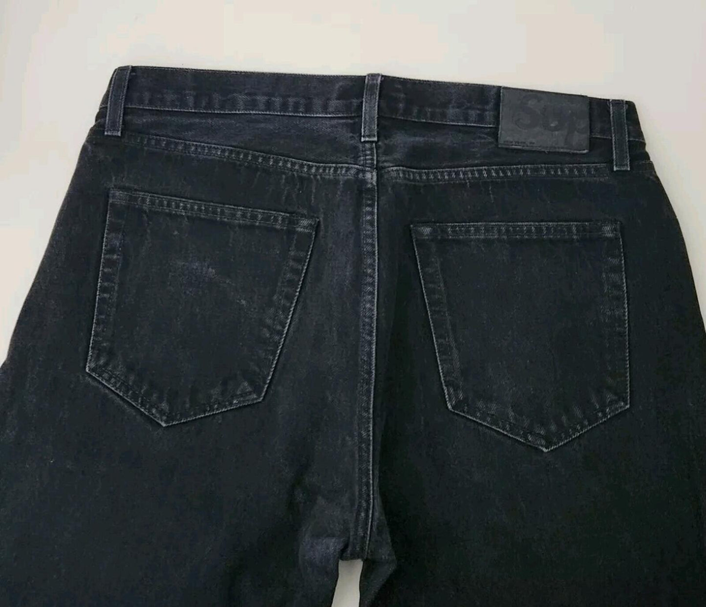 FW16 Supreme Black Slim Jeans Size 34 W34 L27 altere