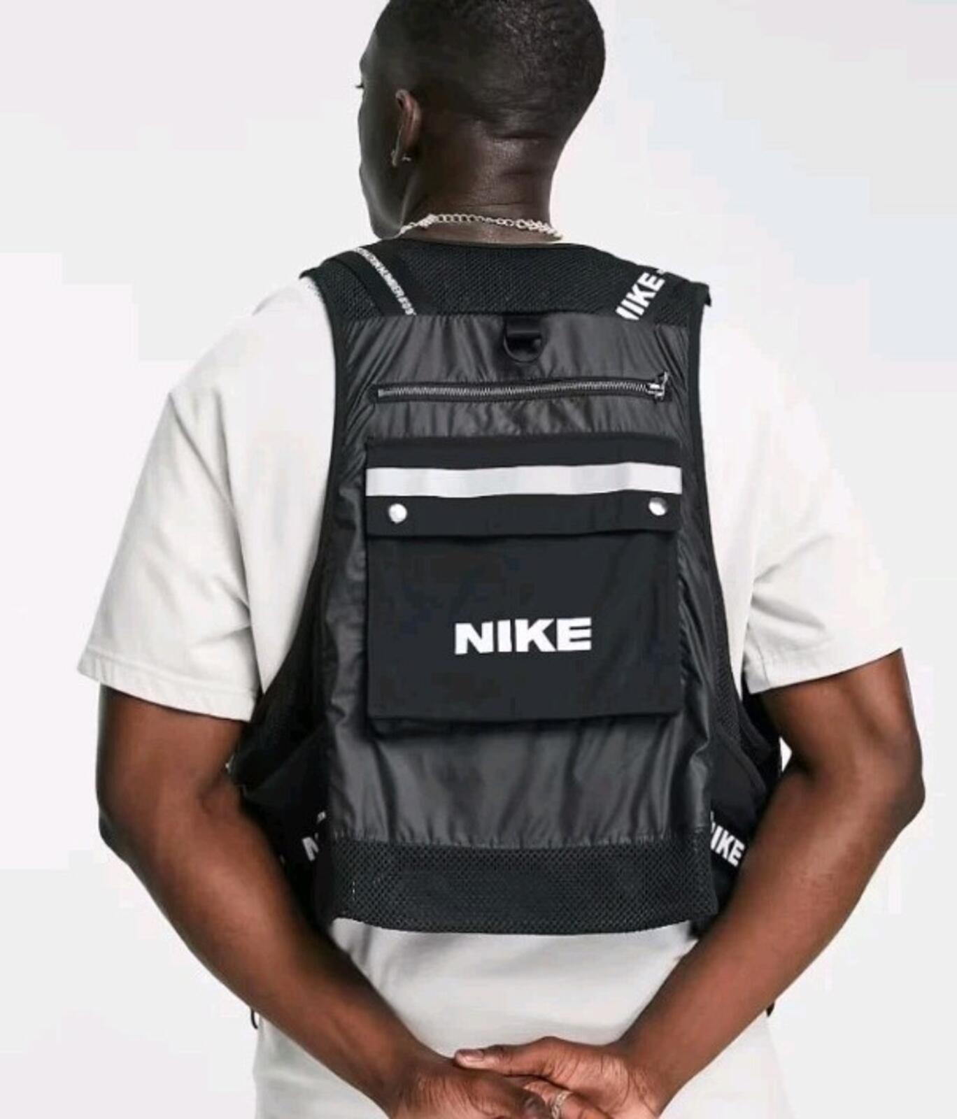 Nike City Made Pack Utility Gilet Weste Schwarz Herren Größe M Medium Neu Reflektierend