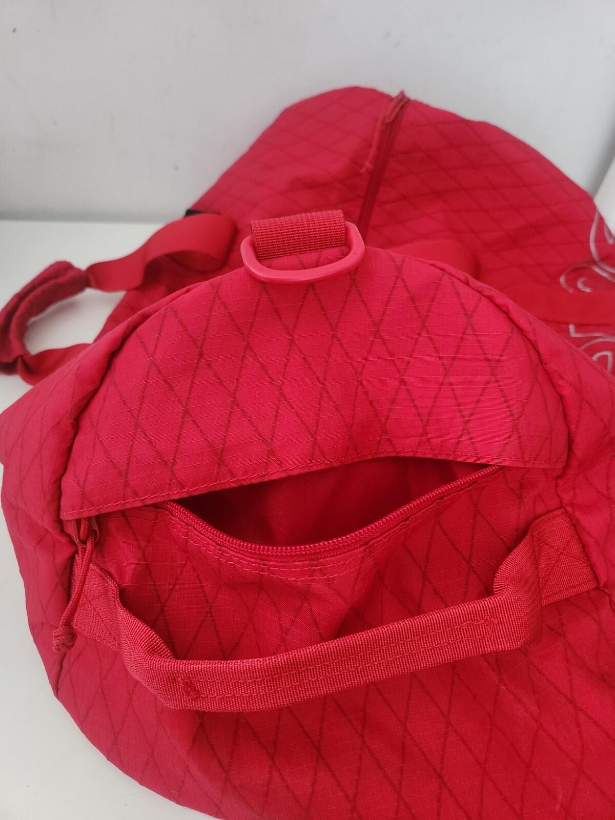 FW18 Supreme Duffle Bag Red Water and Abrasion Resistant