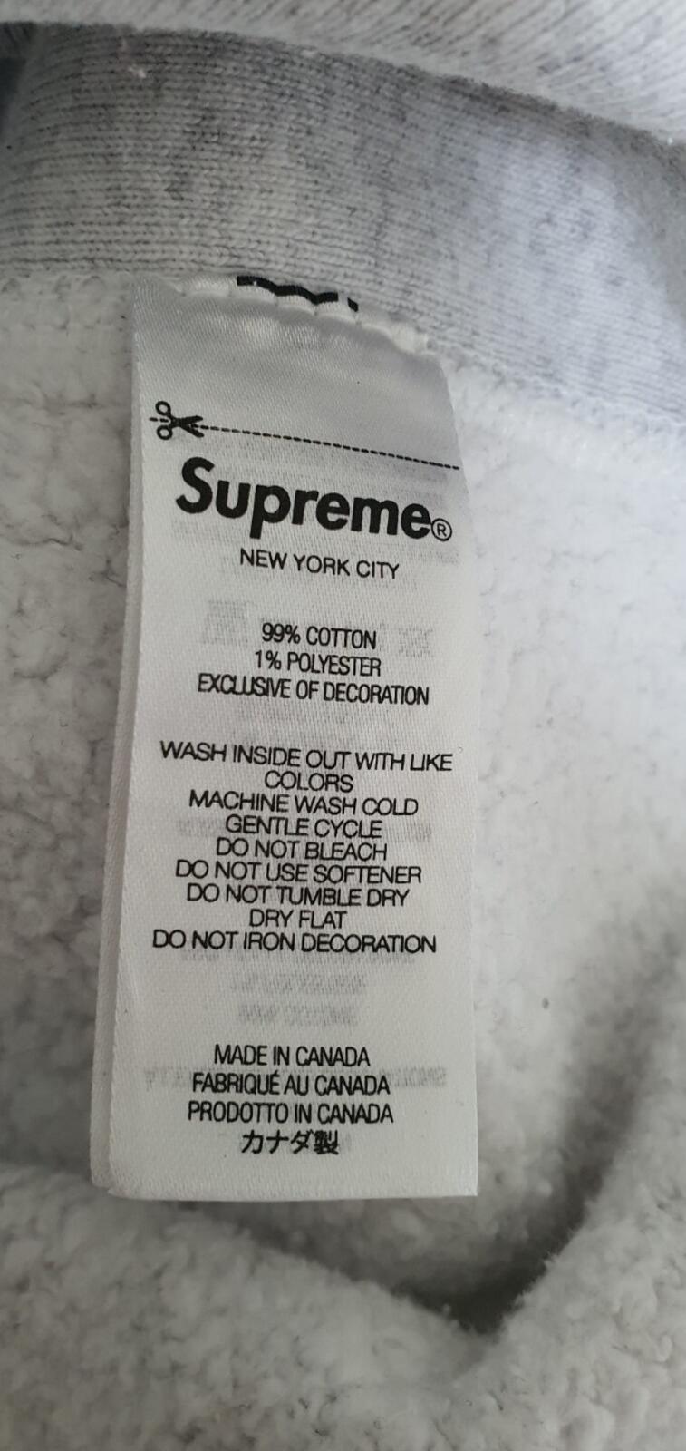 FW21 Supreme Cities Crewneck Gris Ceniza Talla M