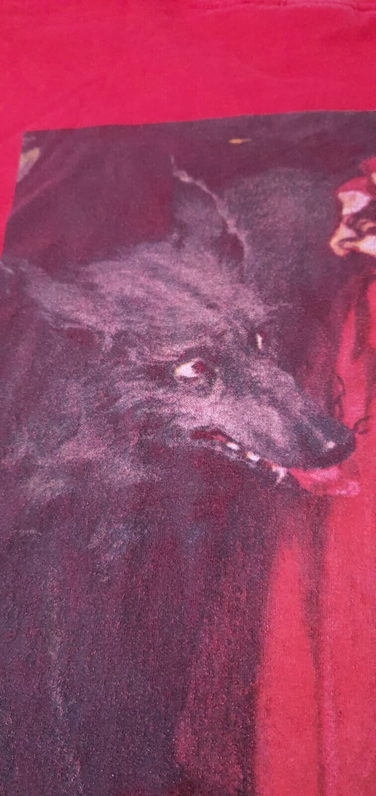 FW12 Supreme Little Red Riding Hood red Tee size T-shirt