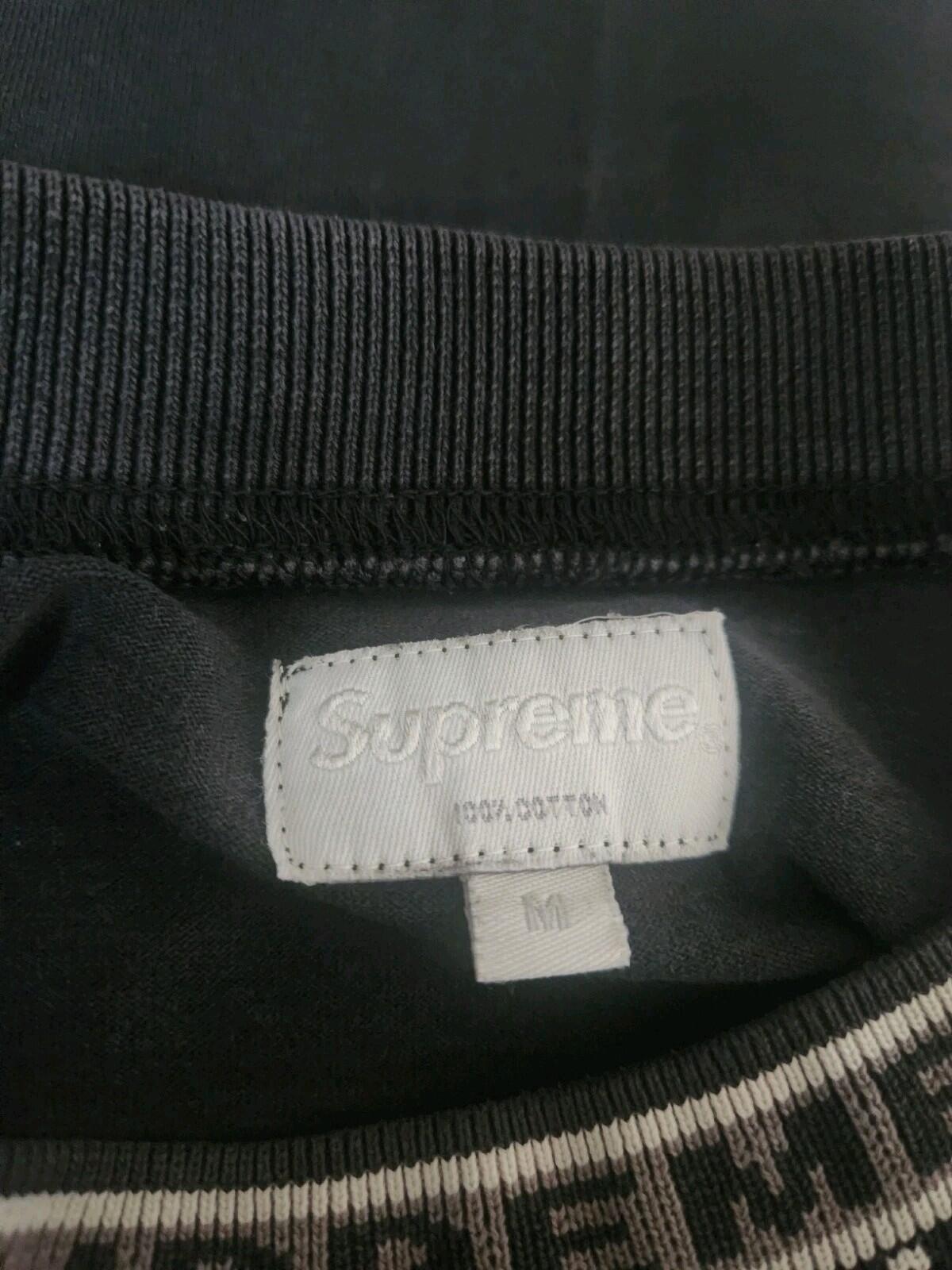 FW15 Supreme Stadium Ringer Top Black Tee size M