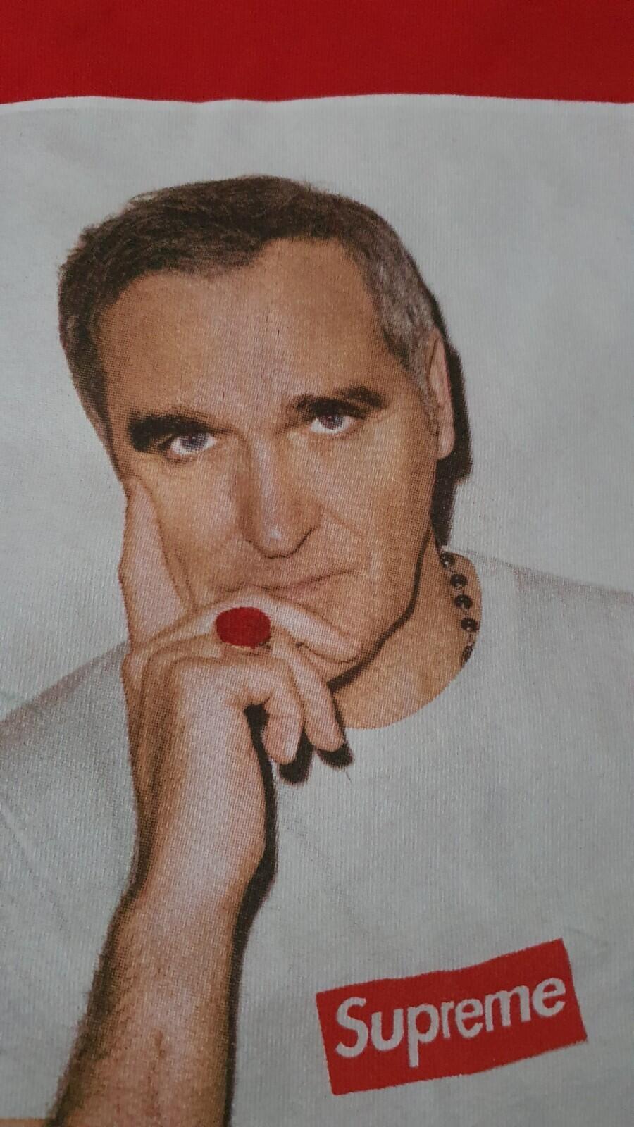 SS16 Supreme x Morrissey Photo Tee red T-shirt size M medium