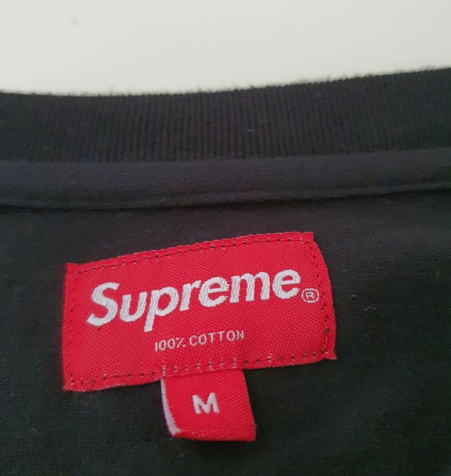 FW16 Supreme Gold Logo Top Black Size M