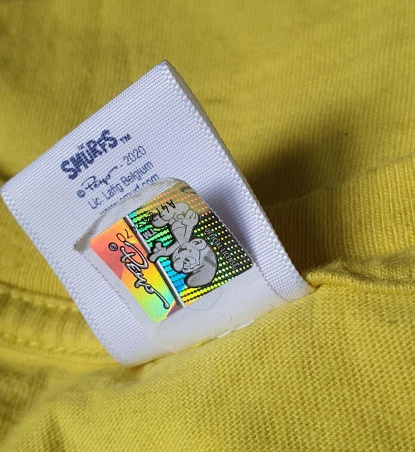 FW20 Supreme Pitufo Camiseta Amarilla Talla M