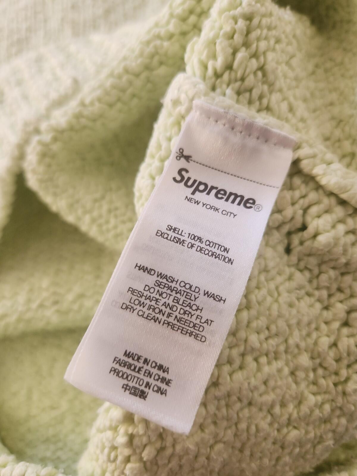 SS24 Supreme Boucle Small Box Sweater  Lime Size S