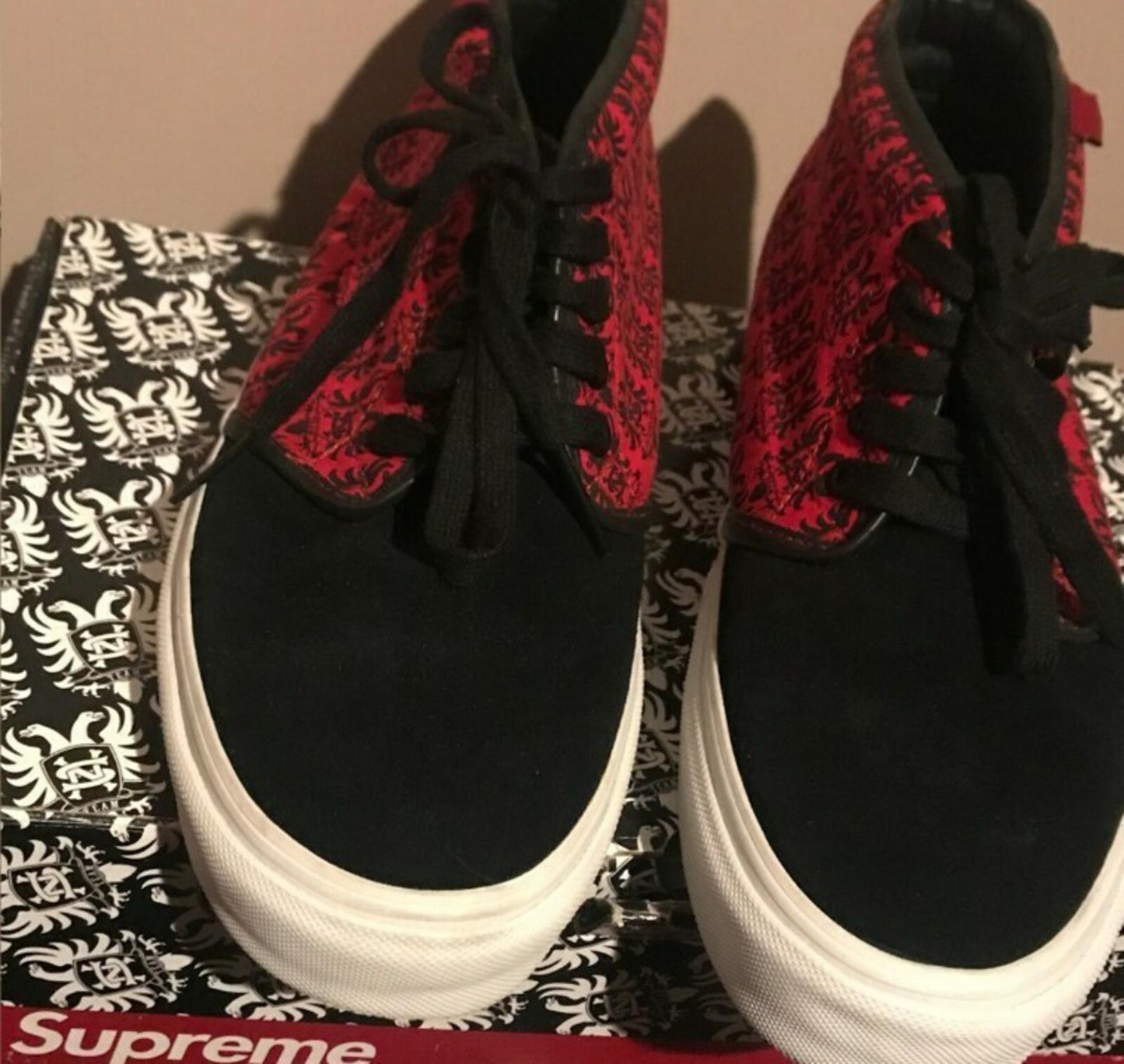 FW07 Supreme x Vans x Neighborhood Chukka Trainers Size UK 8.5 EU 42.5 US 9.5