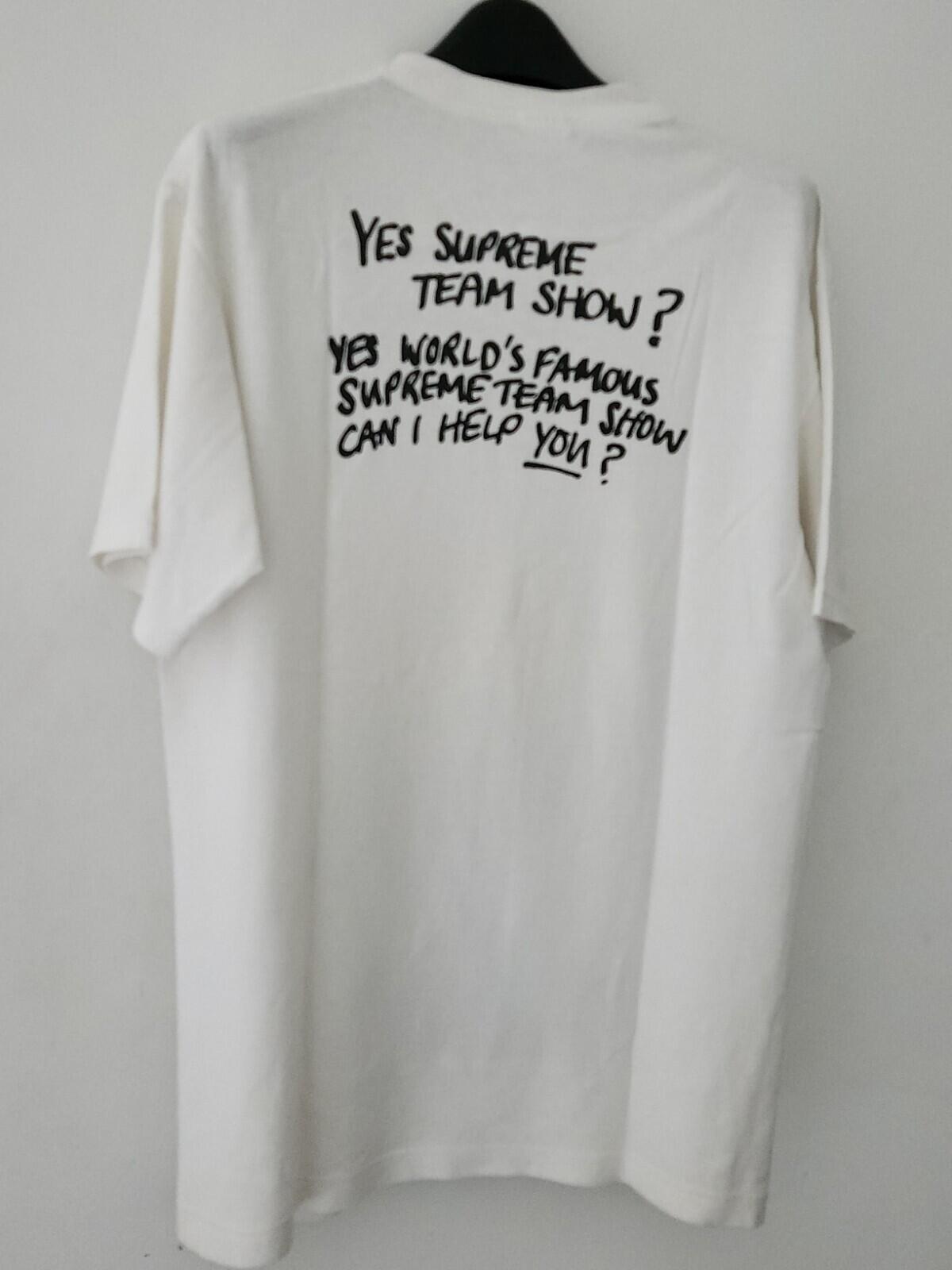 SS09 Supreme x Malcolm McLaren World Famous Tee White T-Shirt L Large Vintage