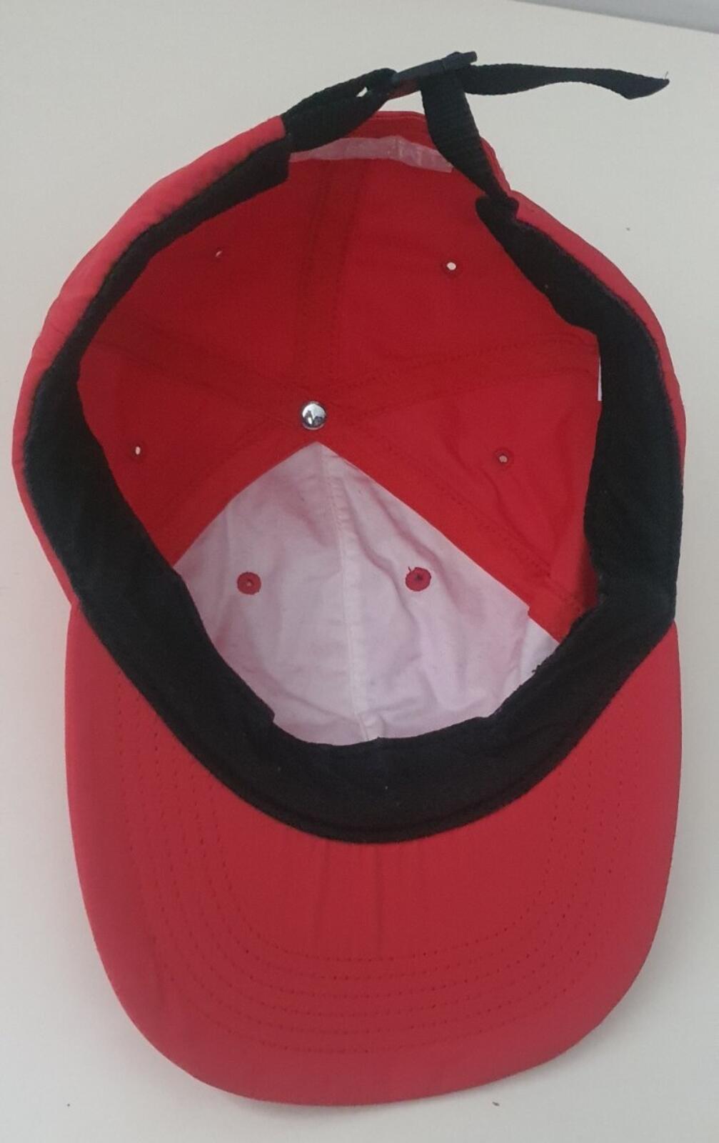 SS17 Supreme Chrome Stripe 6-panel Red cap hat