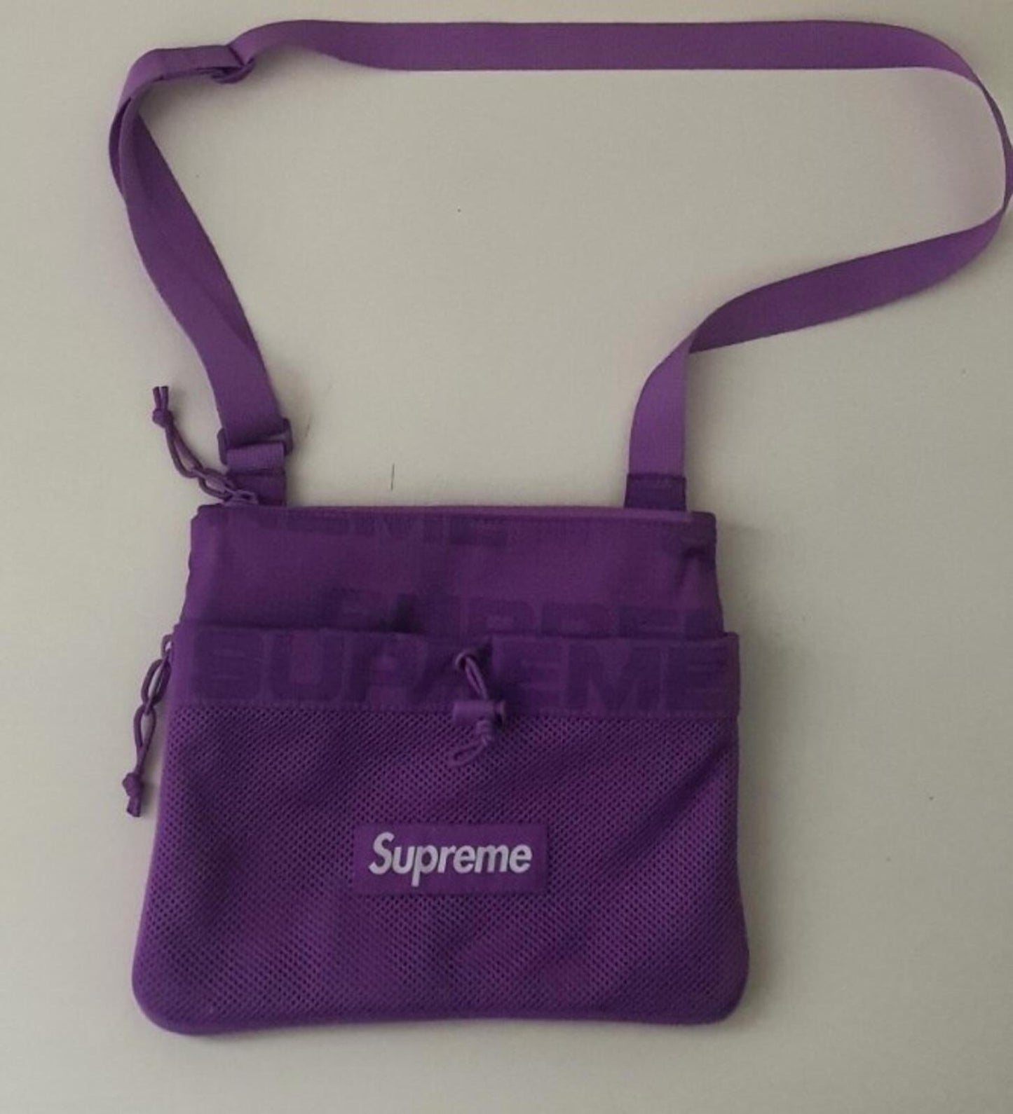 FW21 Supreme side bag Purple shoulder bum bag Water Resistant Violet