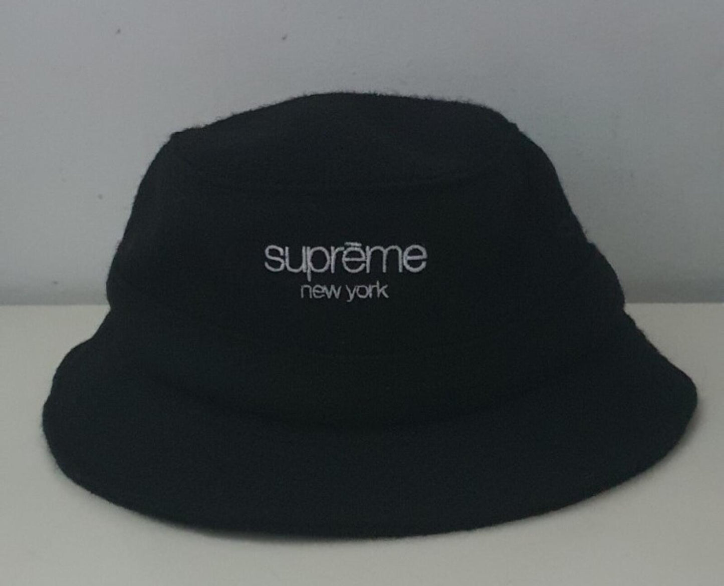 FW21 Supreme Harris Tweed Classic Wool Crusher Hat Black Size S / M