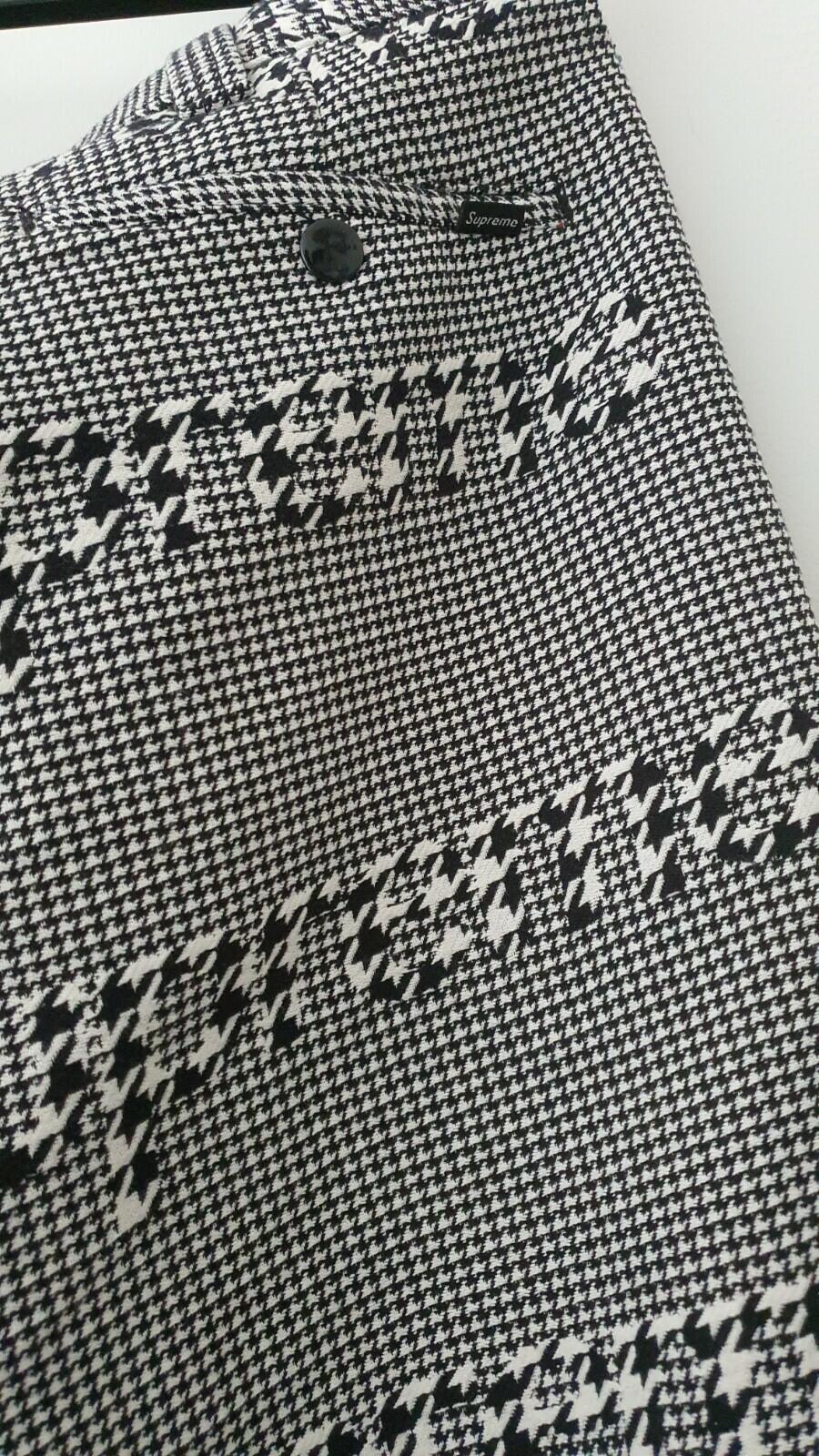 FW20 Supreme Black Houndstooth Work Pant Size 30 W30 L30
