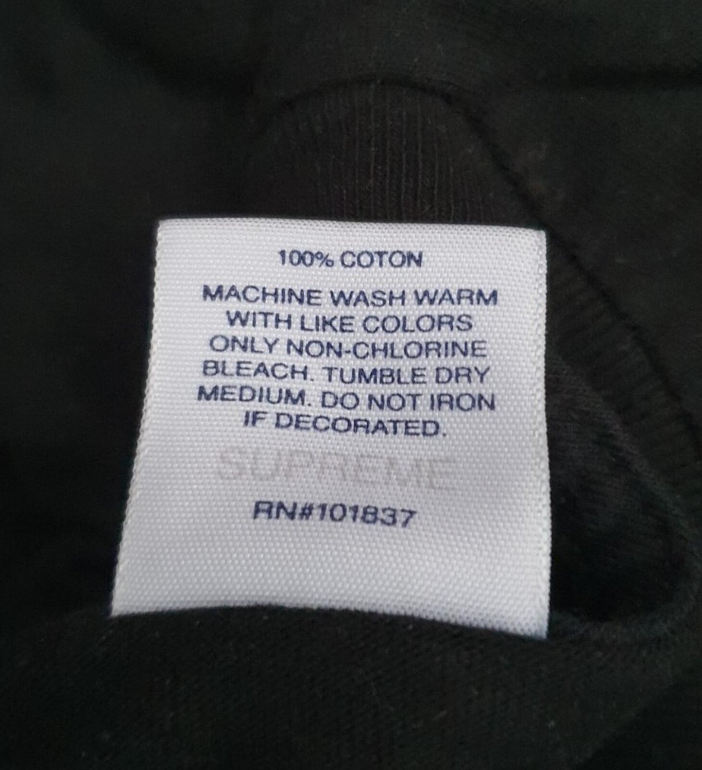 FW18 Supreme Guts black Tee t-shirt size L large anatomy organs