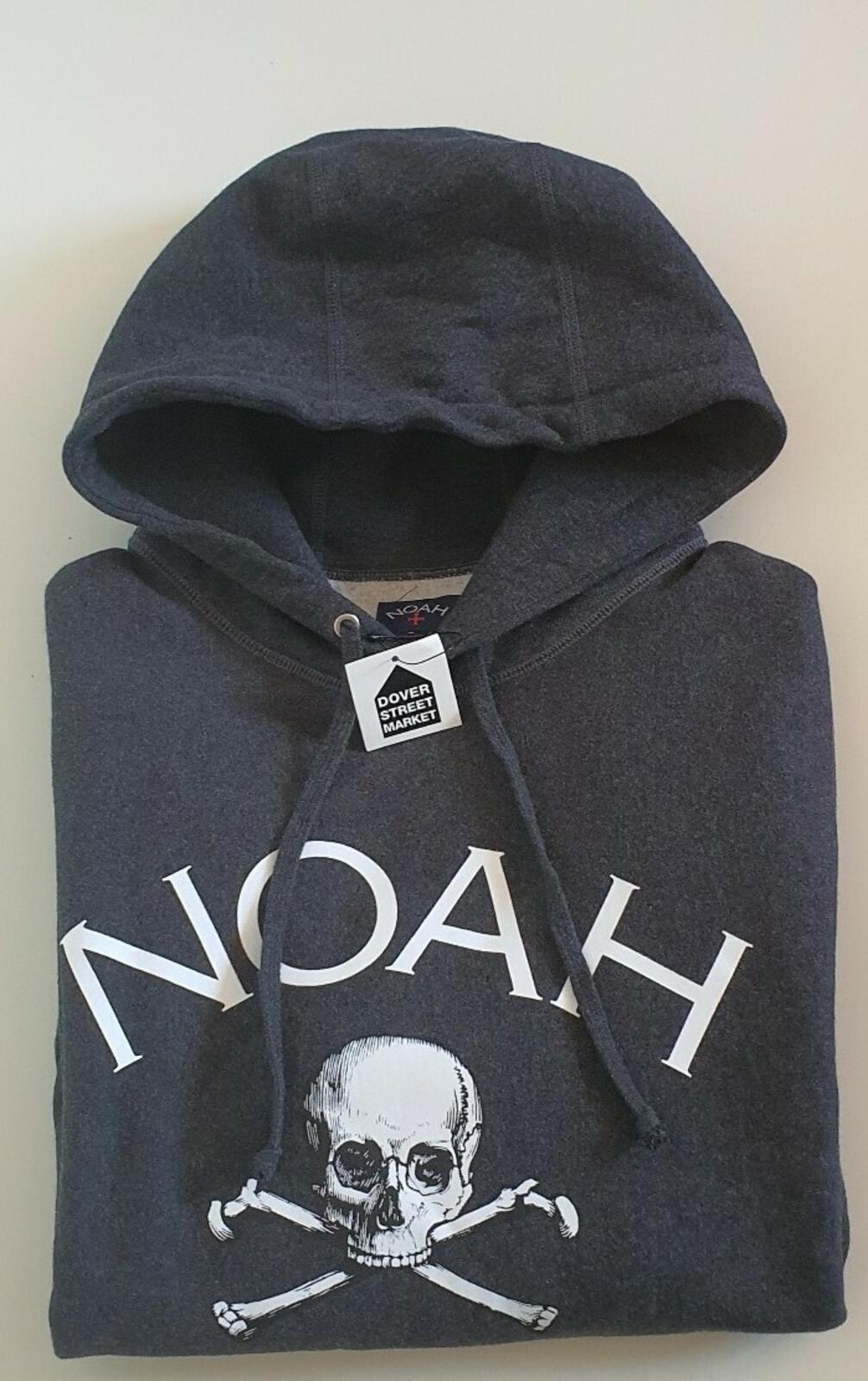 FW19 NOAH Jolly Roger Kapuzenpullover Charcoal Größe S