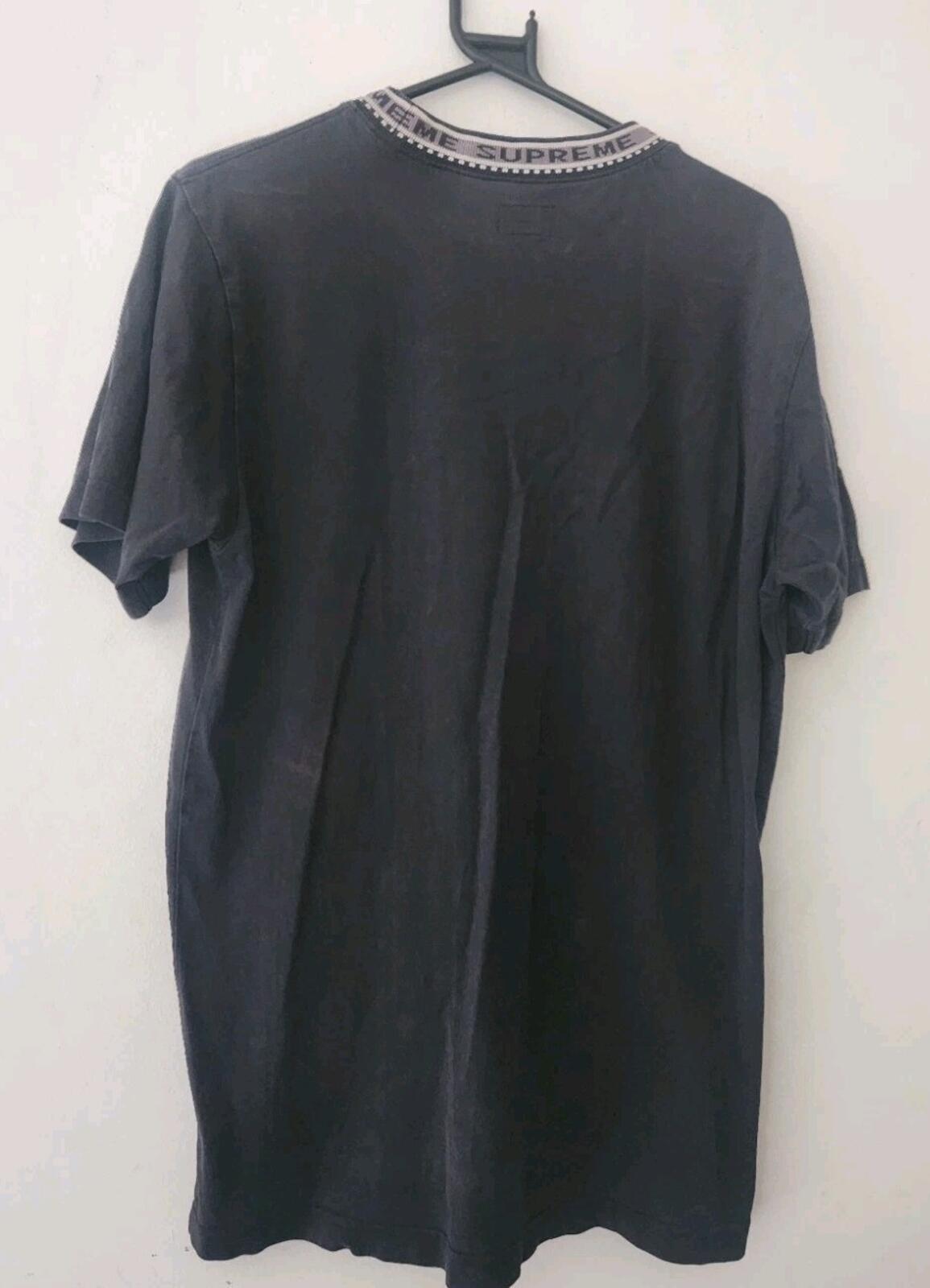 FW15 Supreme Stadium Ringer Top Black Tee size M