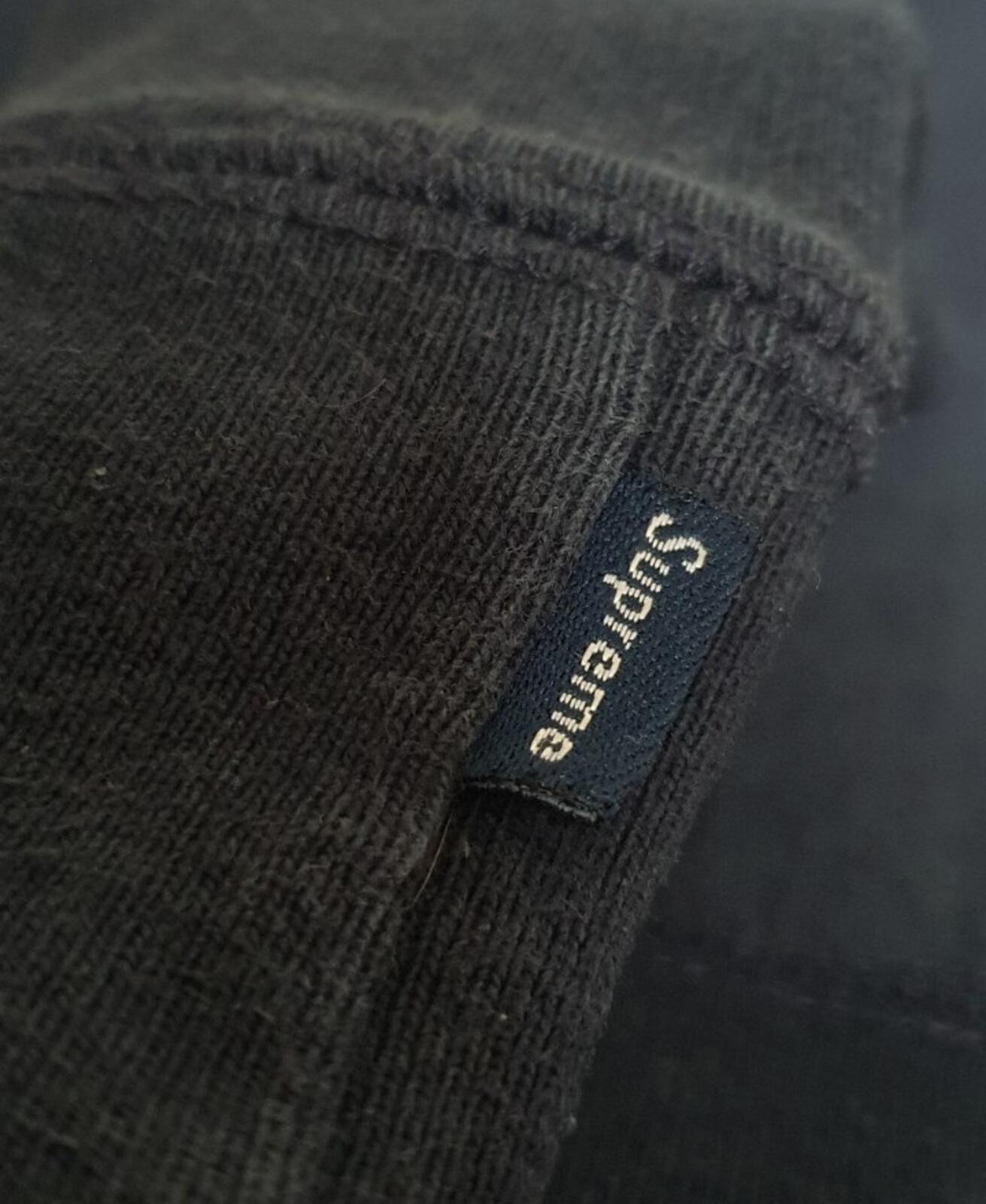 Sudadera con capucha FW17 Supreme FUC K EM ALL talla M mediana azul marino