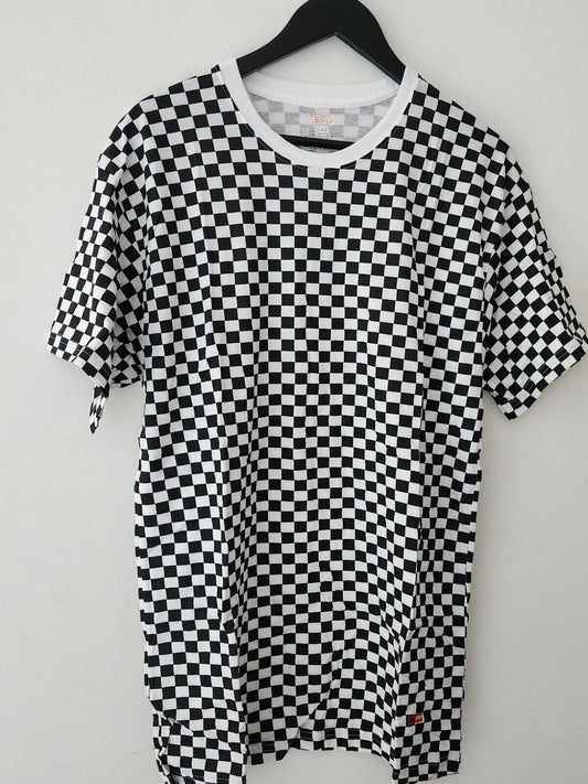 SS18 Supreme Hanes Checker Tagless Tee talla L