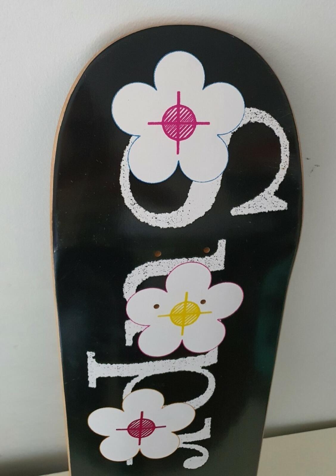 SS17 Supreme Flowers black Skateboard deck size 8.375" Skate Accessory