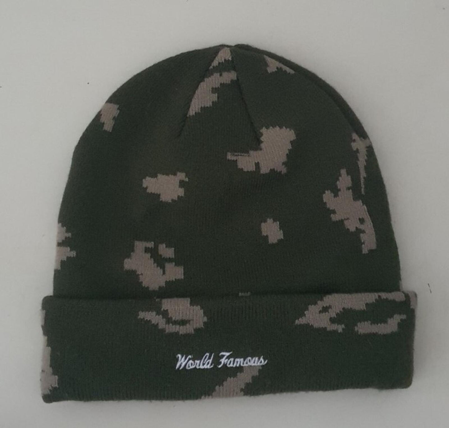 FW21 Supreme New Era box logo beanie olive Russian camo Hat