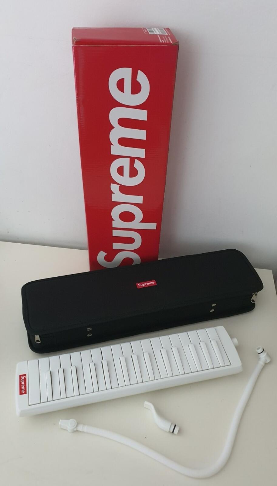 FW18 Supreme Hohner harmonica small box logo musical instrument white