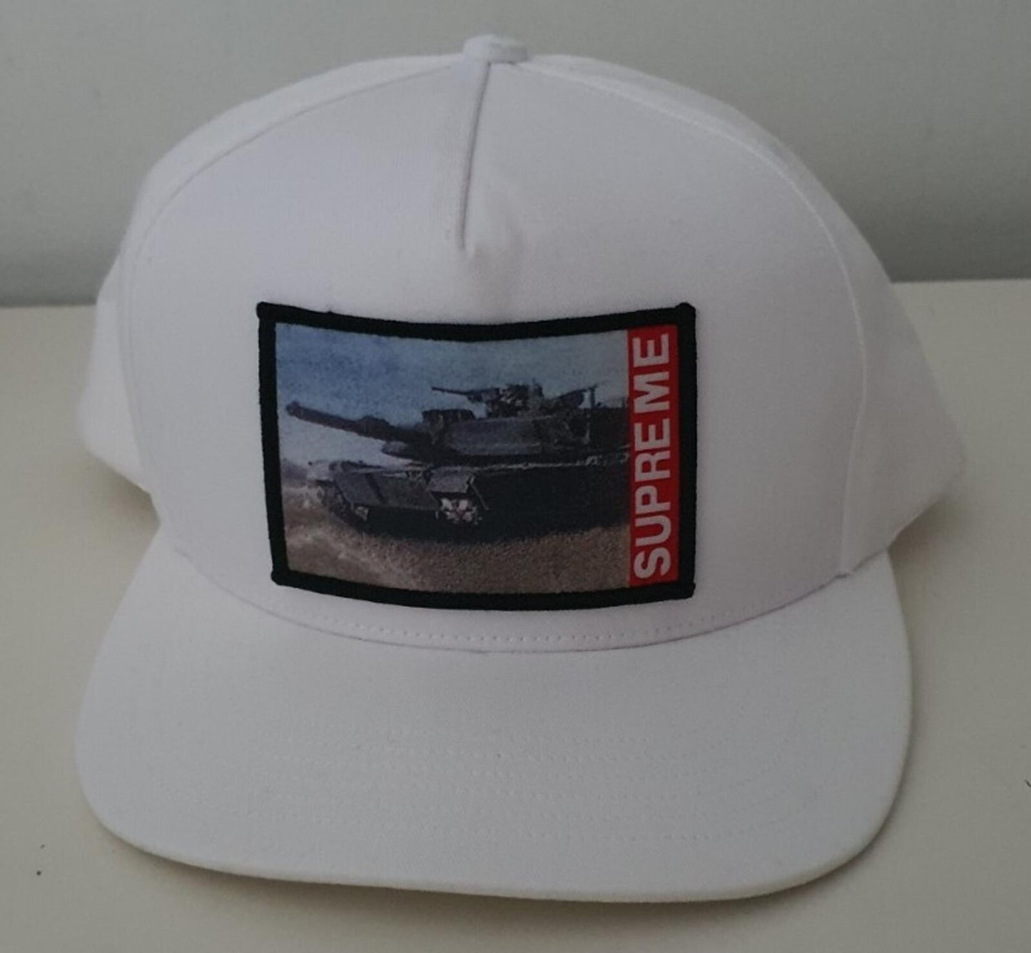 SS20 Supreme Tank 5-panel white cap hat