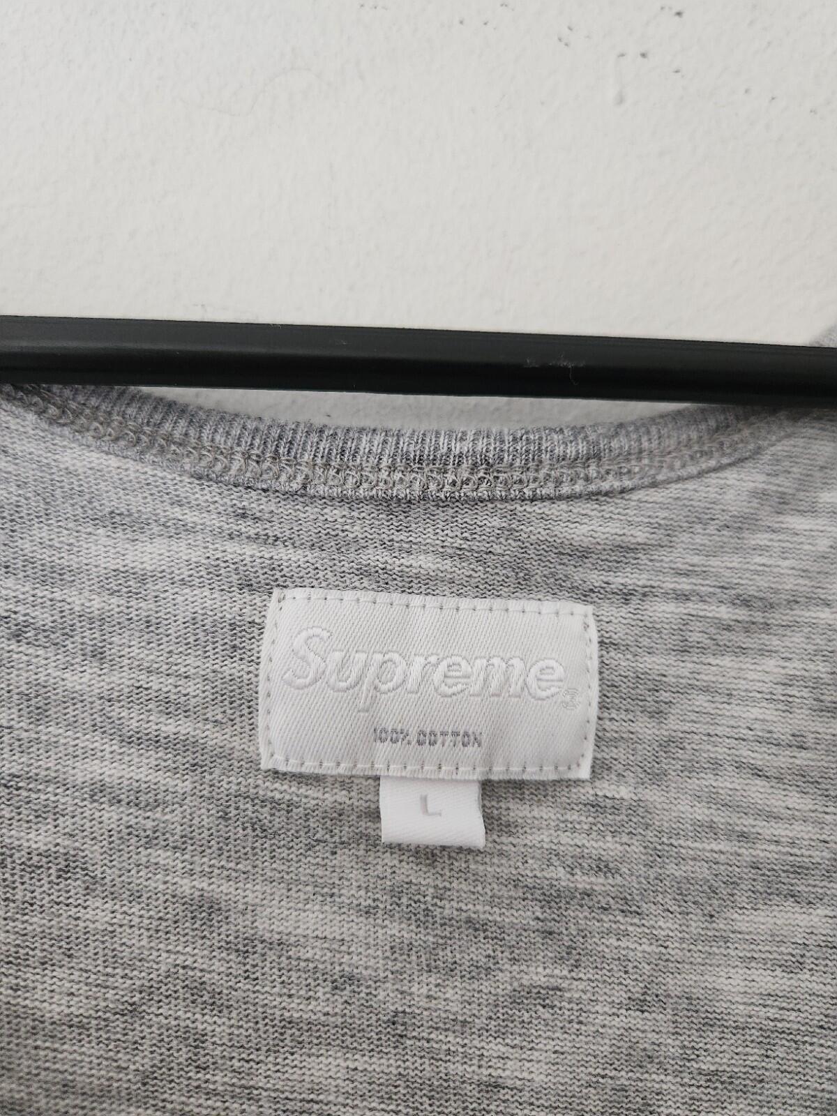 SS14 Supreme Marathon Tank Top grey sleeveless tee T-shirt size L large Vintage