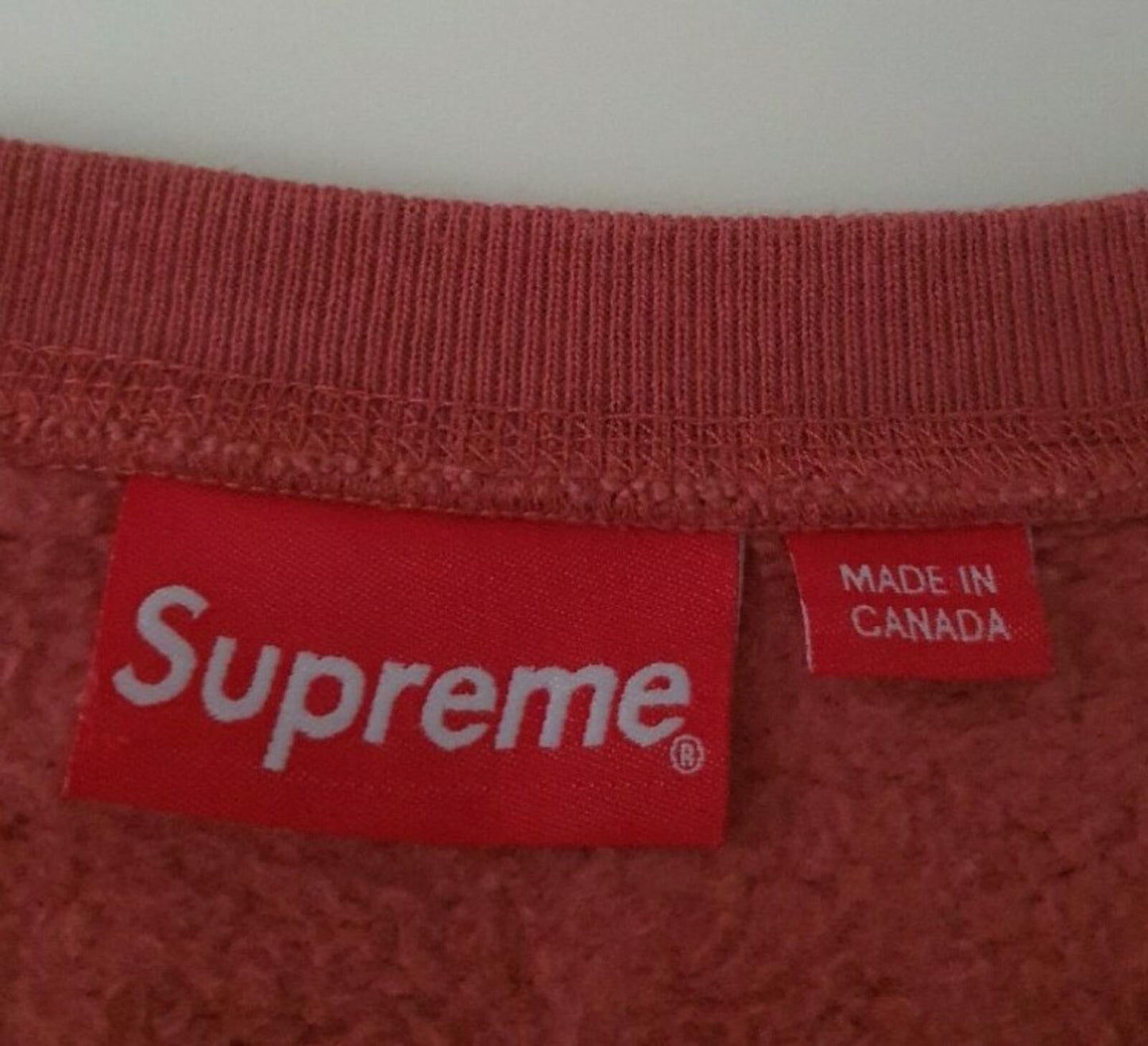 SS16 Supreme Spin Logo Crewneck Malva Talla XL