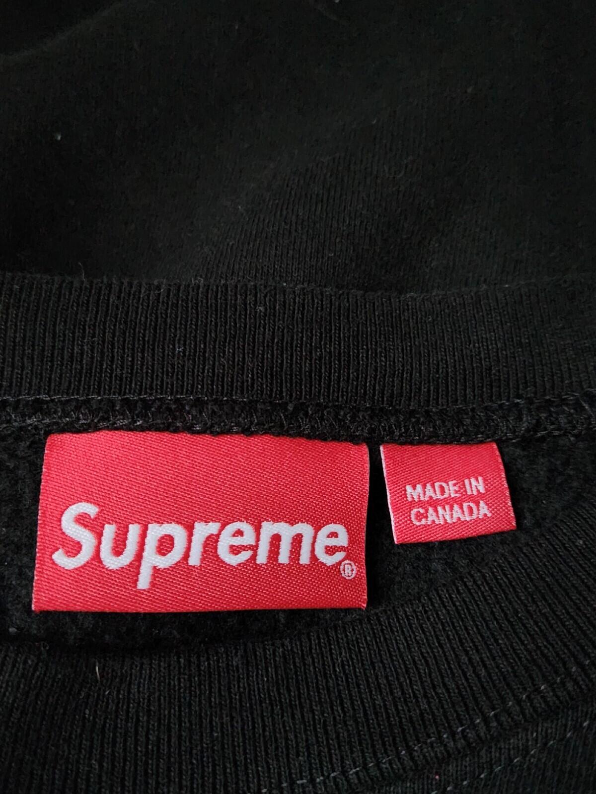 SS23 Supreme Smal Box Crewneck size XL sweatshirt black Logo Jumper