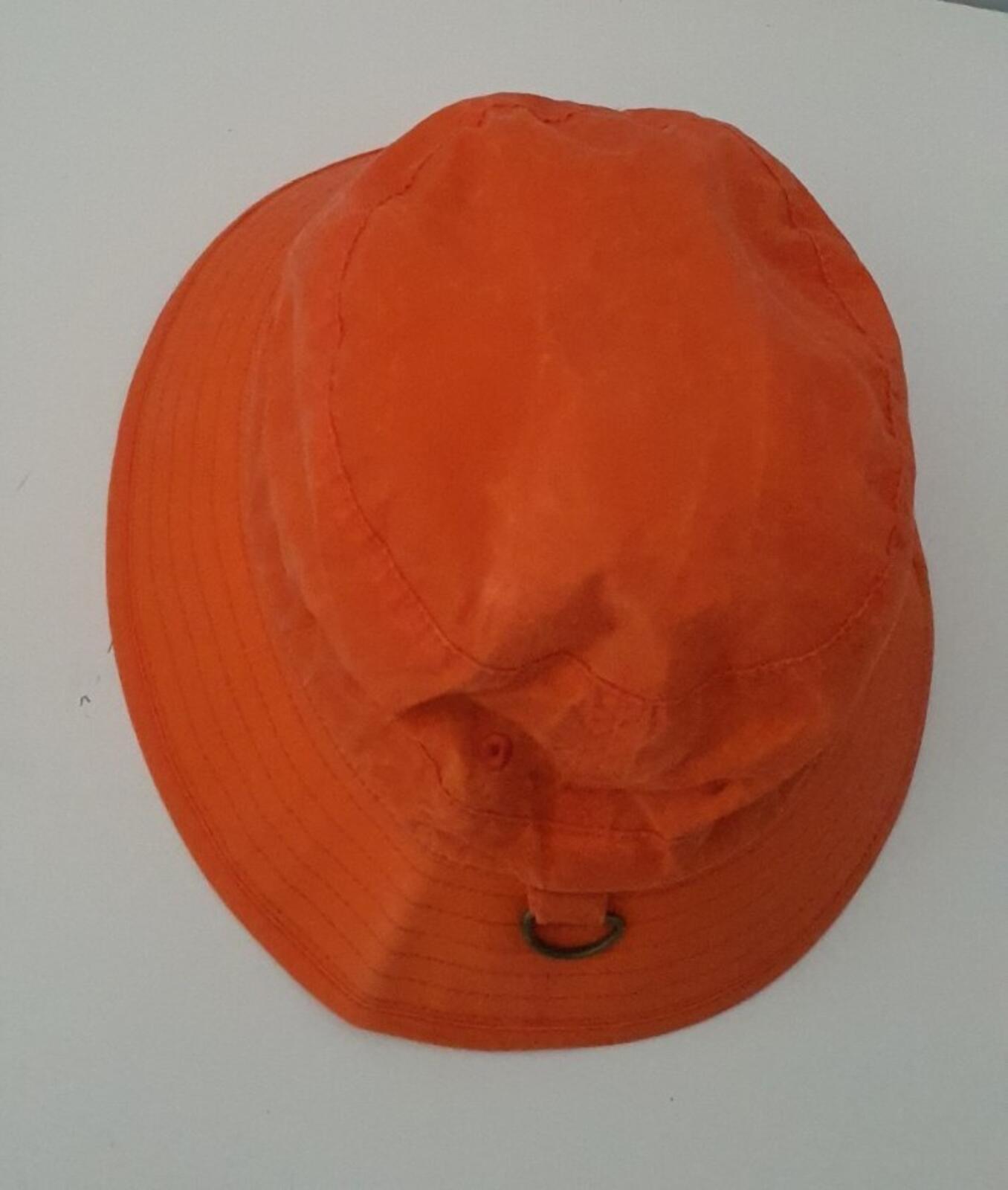 SS20 Supreme x Barbour Waxed Cotton Crusher Orange Bucket Hat Wasserabweisend M