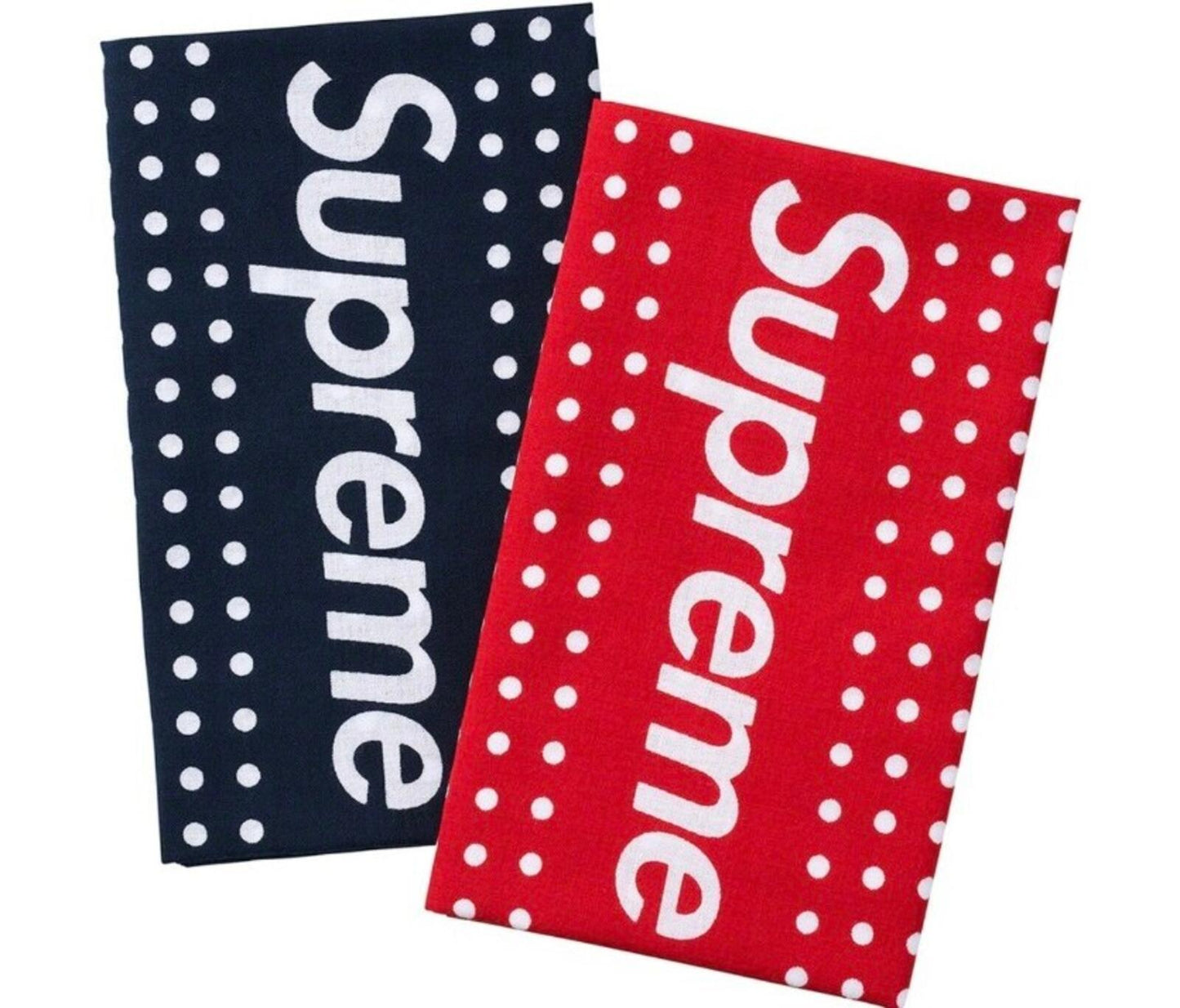 FW22 Supreme Tenugui Towel ( set of 2 ) Black Red Cotton Woven Towels Hand