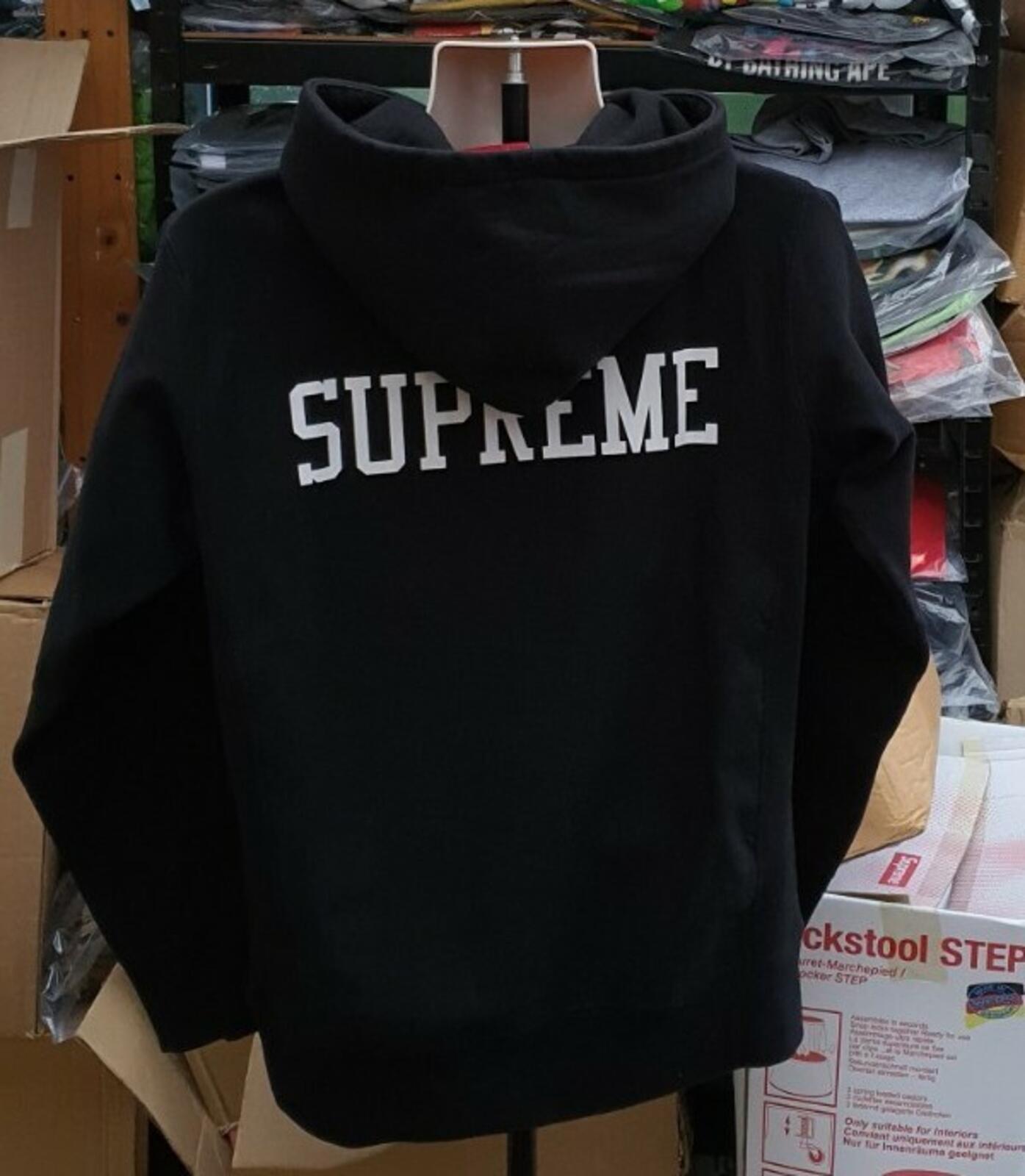 FW15 Supreme E.T Hooded Sweatshirt Black Size M