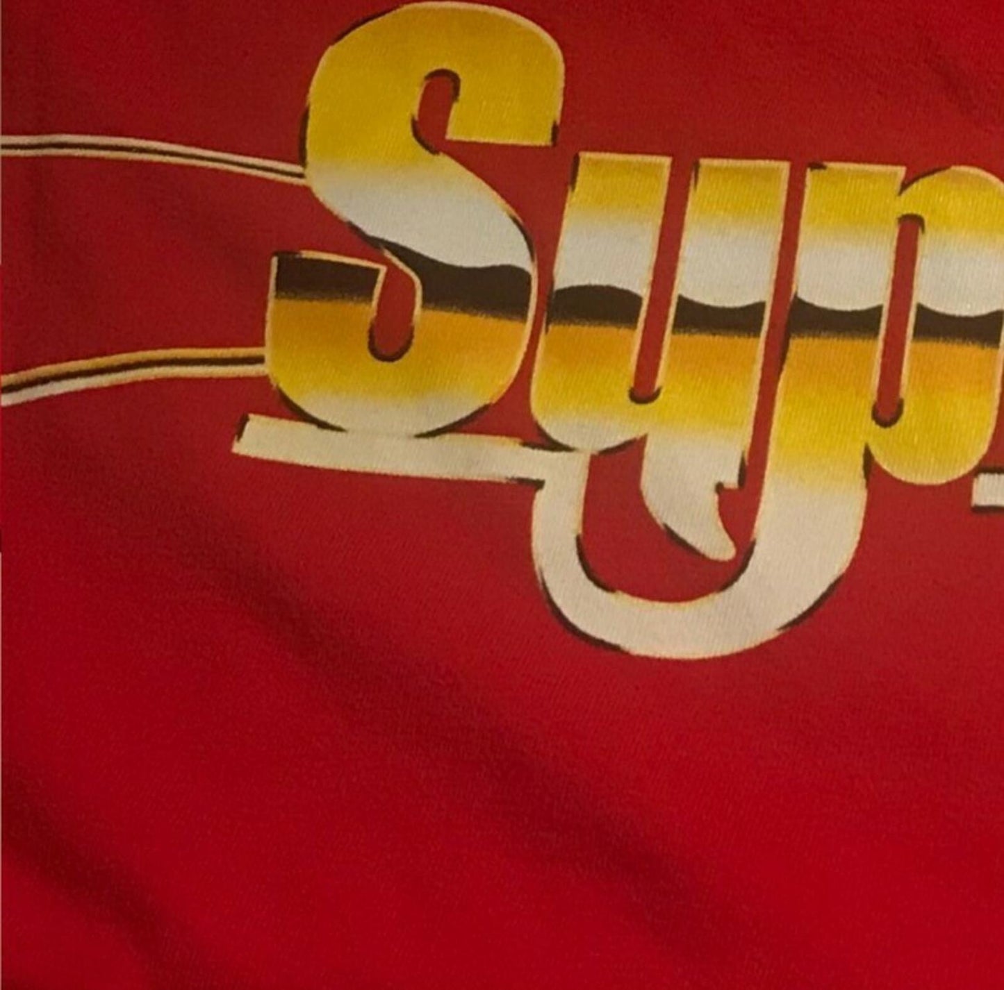 SS17 Supreme Automatic red tee Größe L großes T-Shirt AK47 Pistole