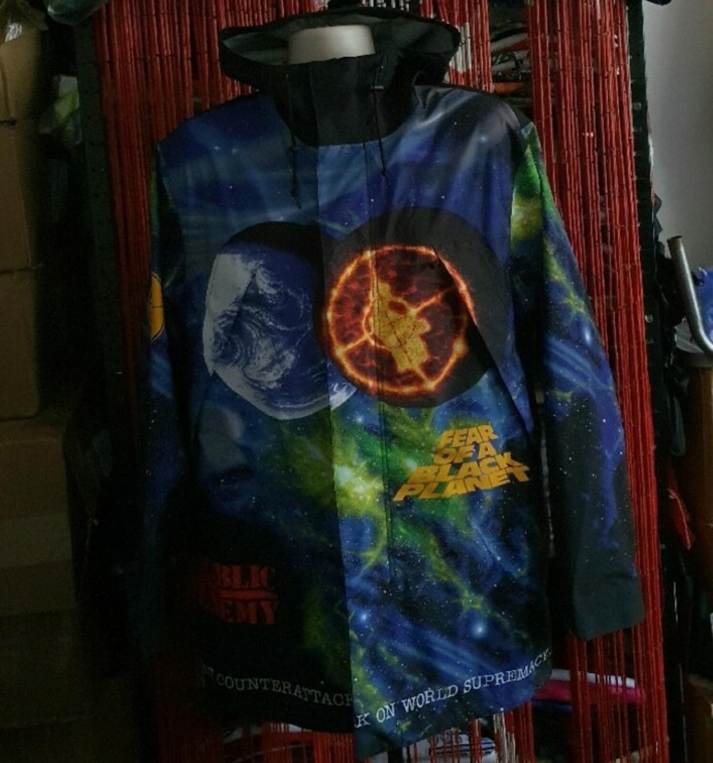 SS18 Supreme x Undercover x Public Enemy Fear of Black Planet Parka Size M