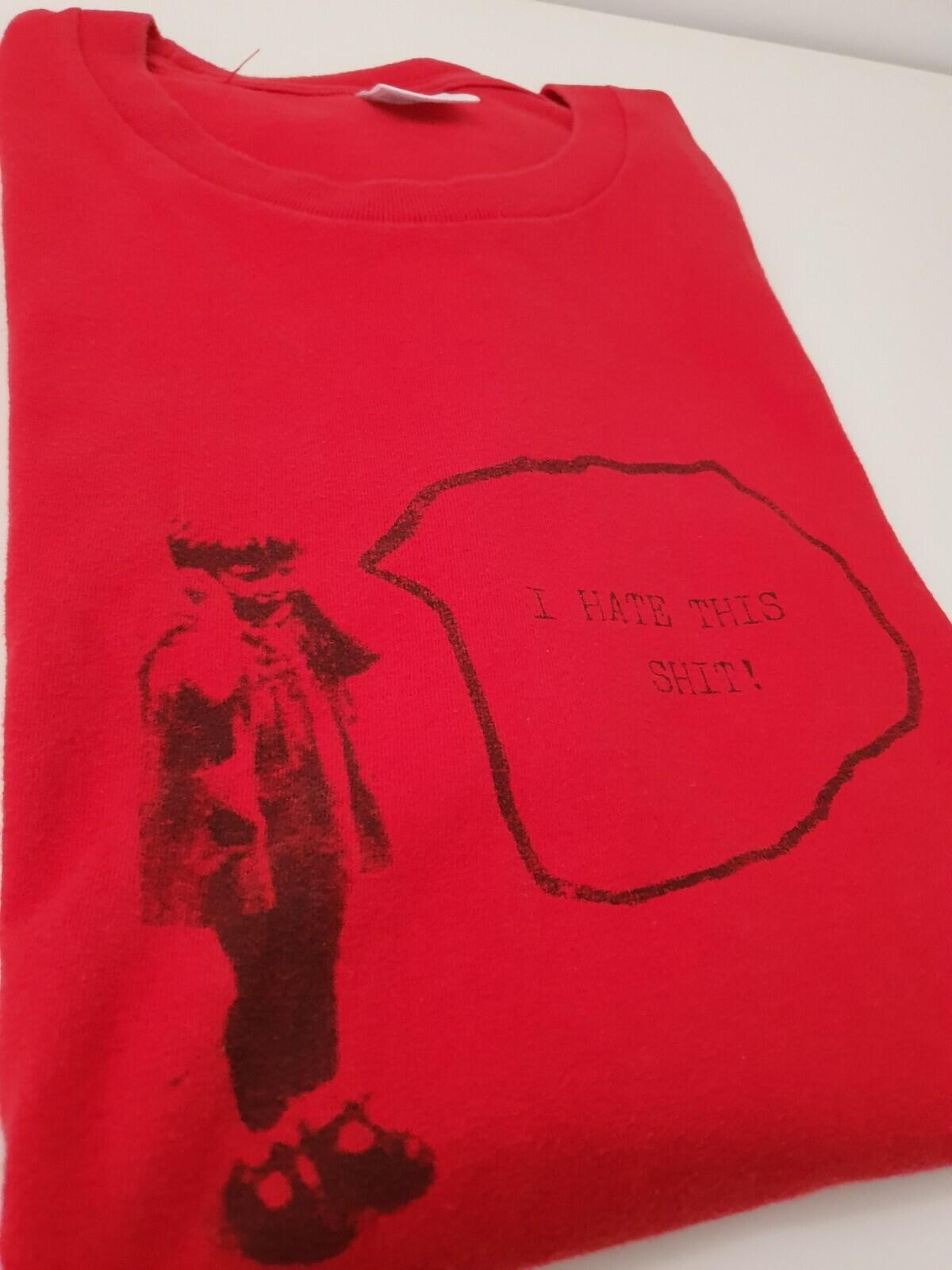 SS13 Supreme I HATE THIS SHI T rotes T-Shirt L großes T-Shirt