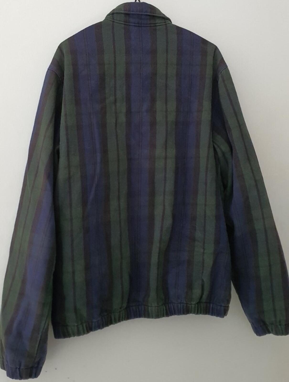 FW16 Supreme Denim Harrington size M medium plaid jacket