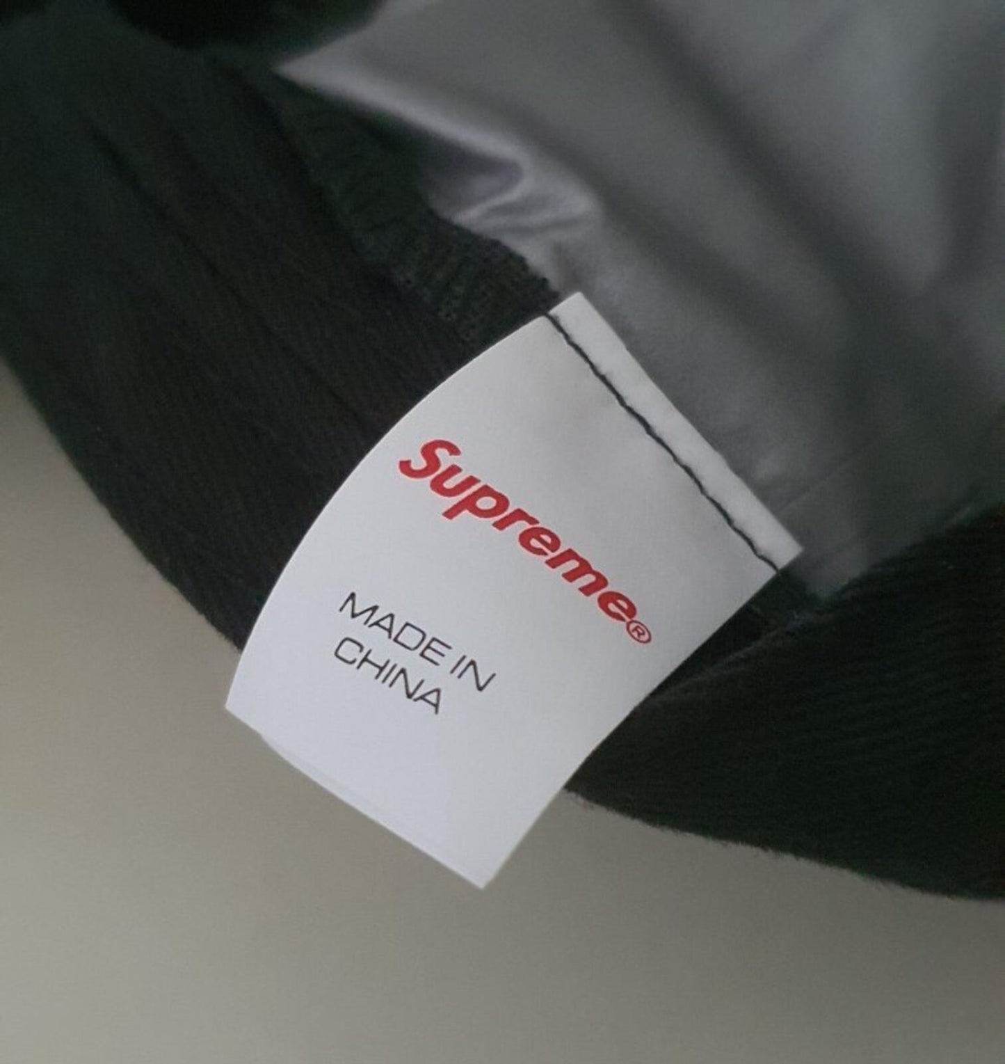 FW21 Supreme GORETEX corduroy Classic Logo 6-panel black water resistant hat Cap