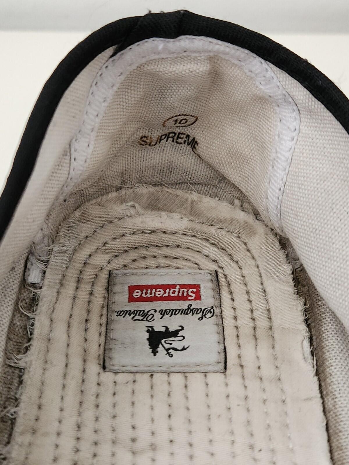 SS16 Supreme Sasquatchfabrix black slip on shoes size UK 9 US 10