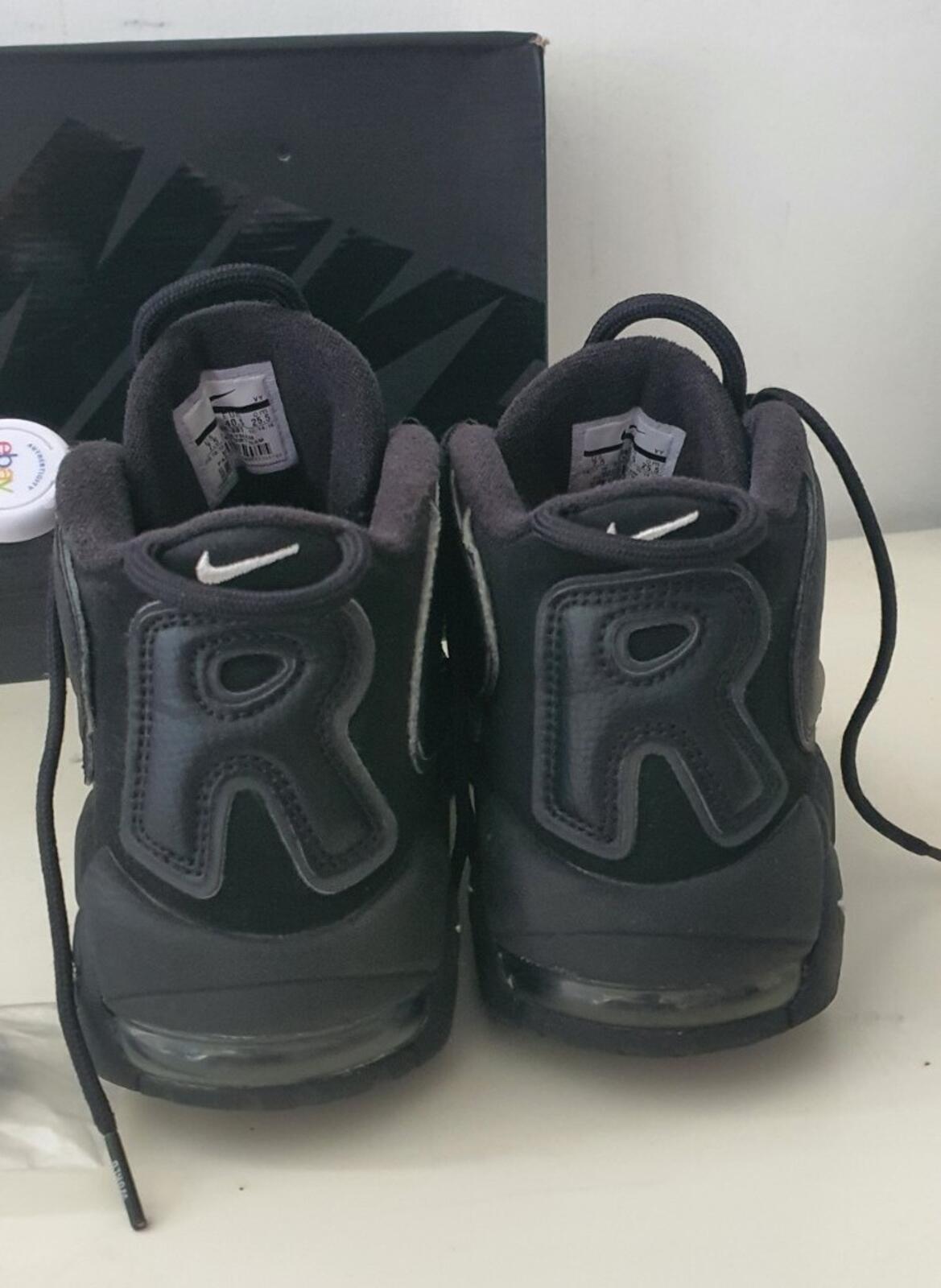 SS17 Supreme x Nike Air More Uptempo Schwarz UK 6.5 US 7.5 EUR 40.5 Los