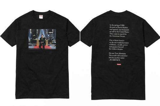 FW17 Supreme x Scarface Friend Tee Negra Talla M