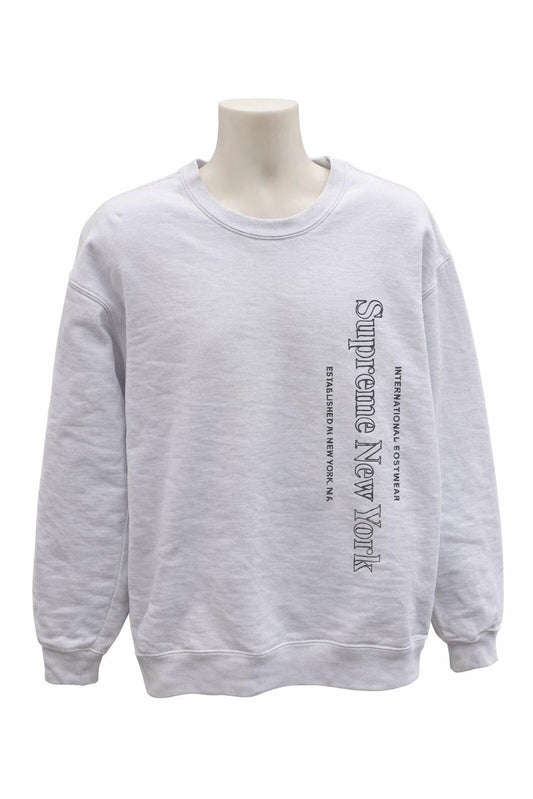 FW20 Supreme Side Logo Crewneck White Size XL