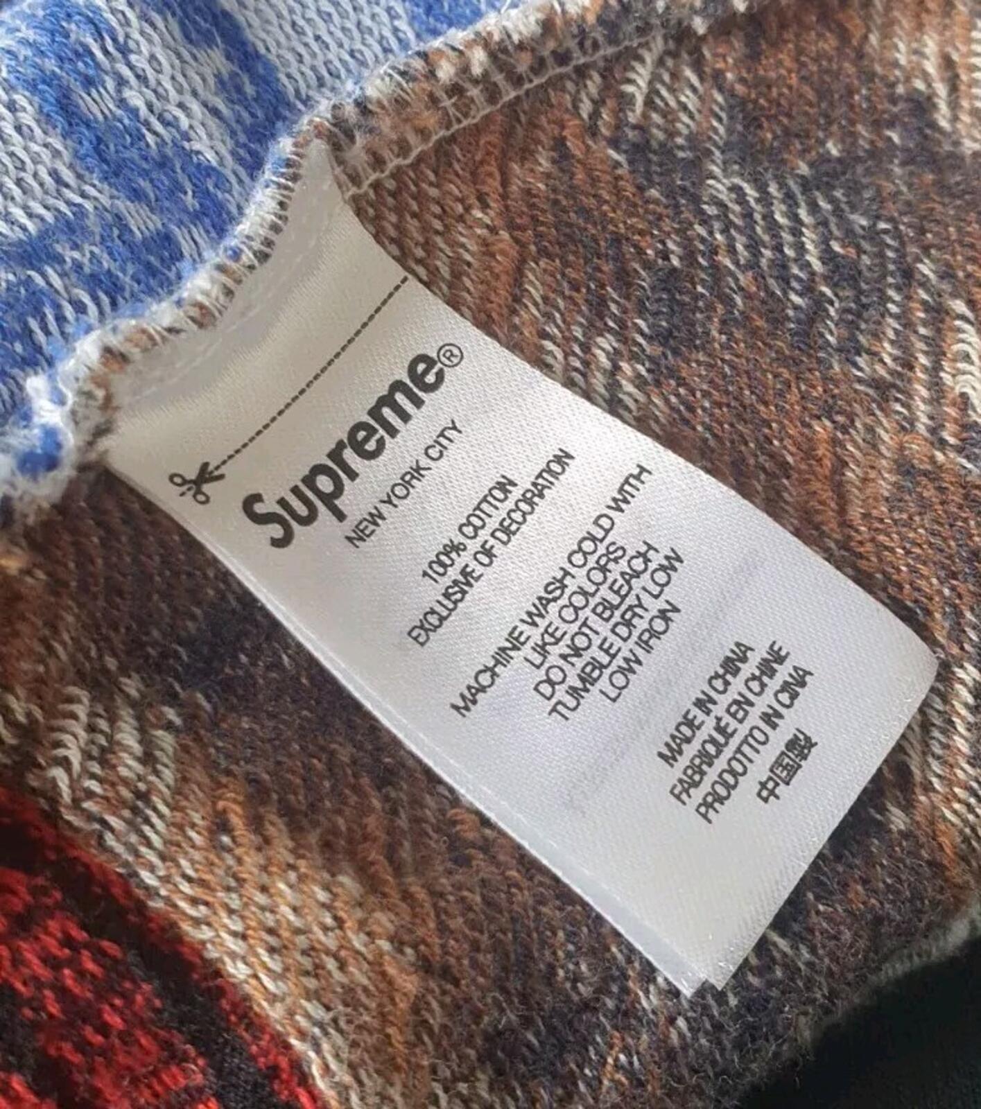 SS23 Supreme Patchwork Jacquard L/S top Jumper Crewneck Size XL 2XL XXL