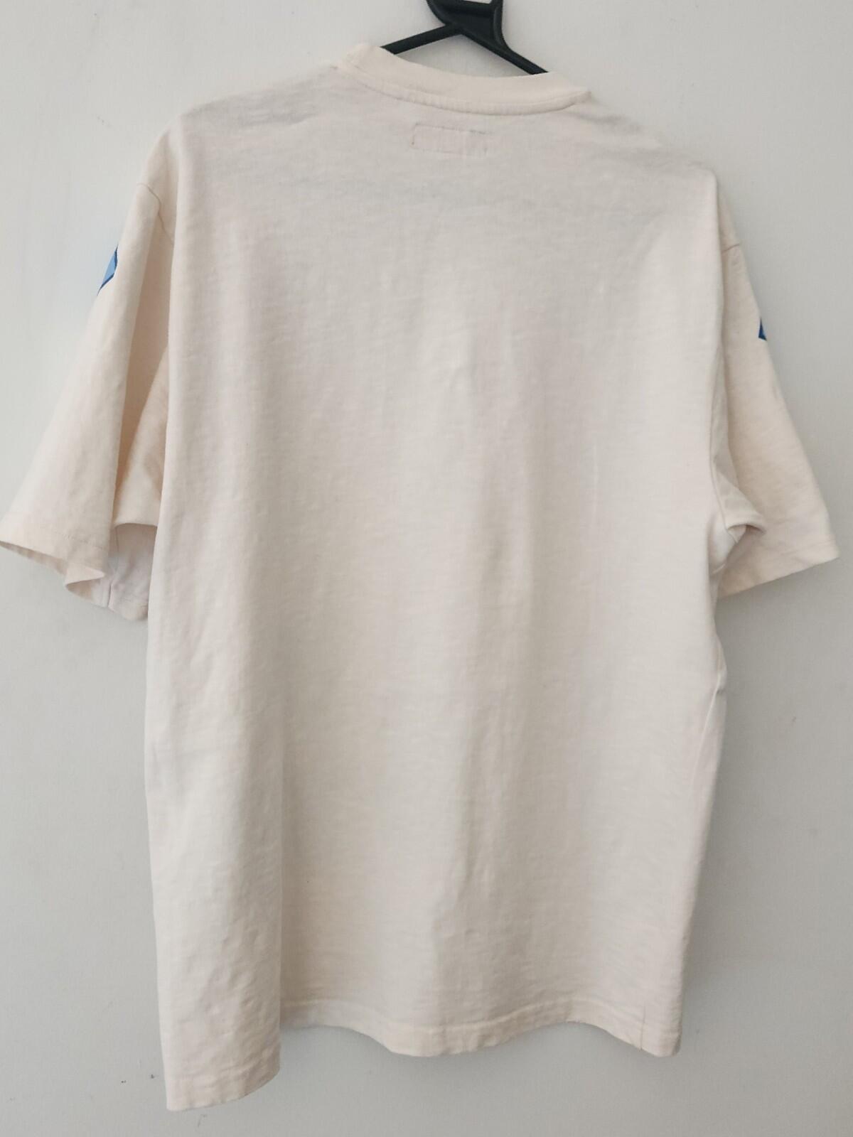 SS24 Supreme Overprint Knowledge S/S Top Cream Tee Size M Medium T-shirt Natural