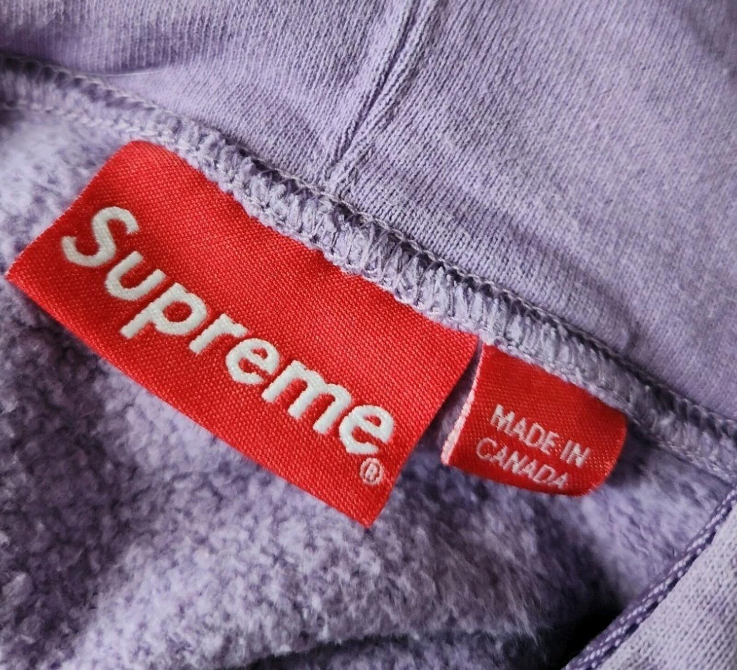 SS20 Supreme Tonal Webbing Hooded Sweatshirt Size L Large Violet Hoodie