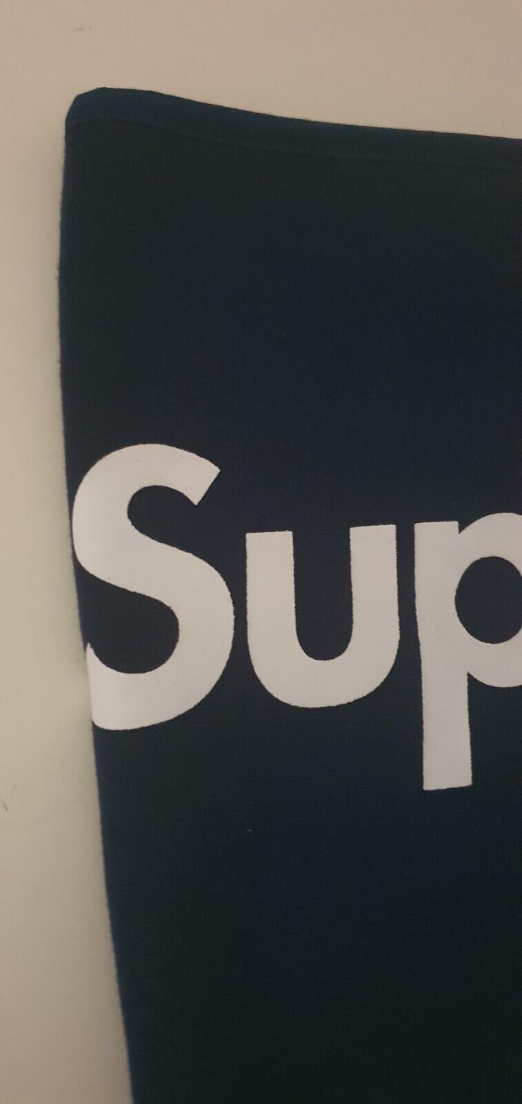 FW15 Supreme fleece neck gaiter navy neck warmer blue Rare