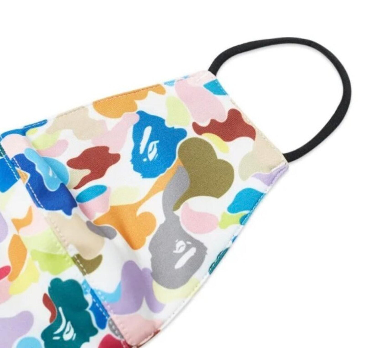A BATHING APE Multi camo face mask RRP £49 black BAPE Accessory