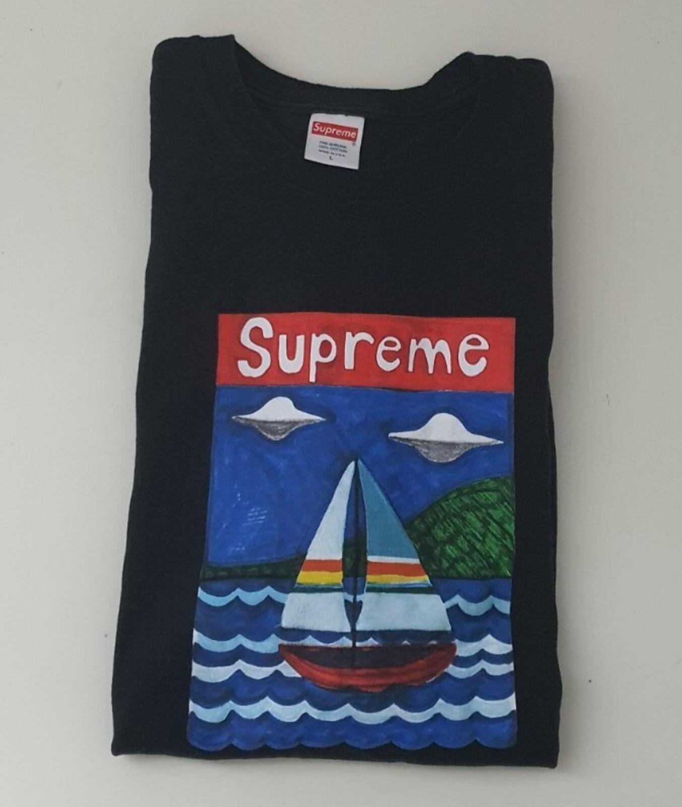 SS20 Supreme Sailboat Tee Black Size L