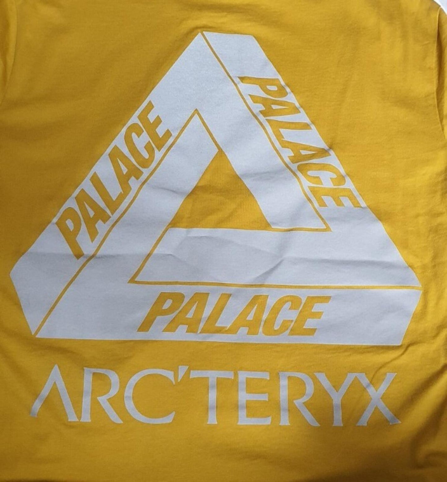 FW20 Palace x Arc'teryx tee size S small gold T-shirt reflective triferg yellow