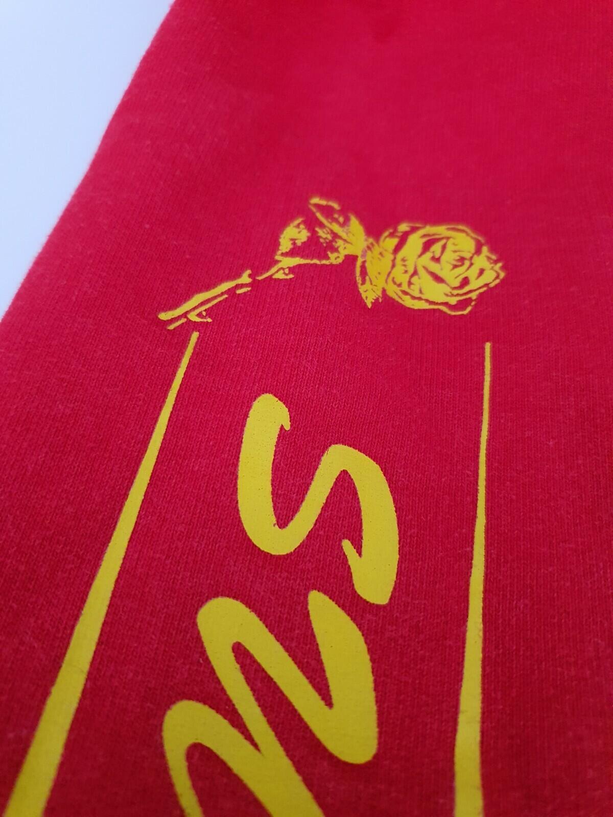 FW16 Supreme Rose Hooded Sweatshirt Red Size M
